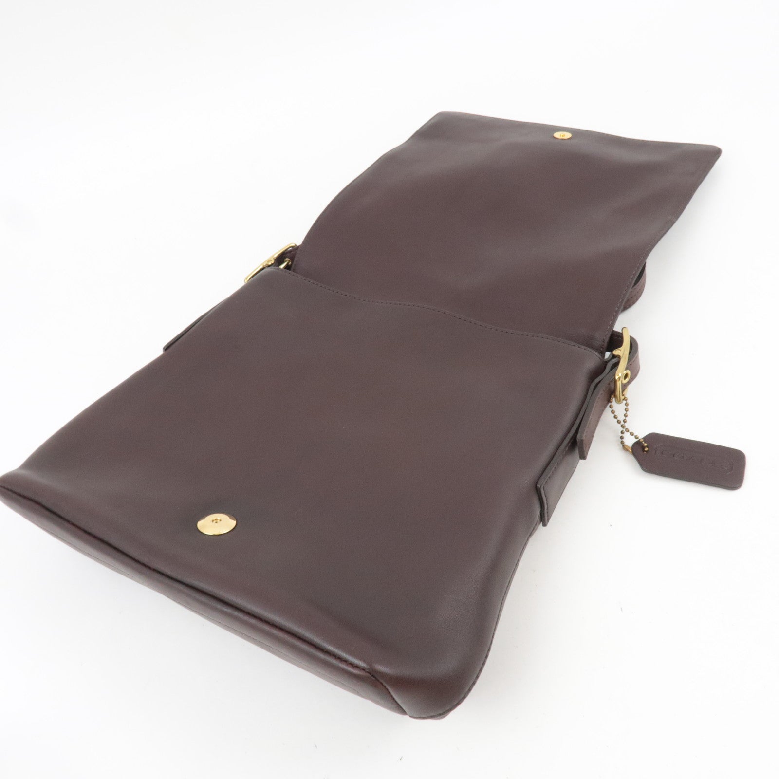 COACH Leather Shoulder Bag Brown