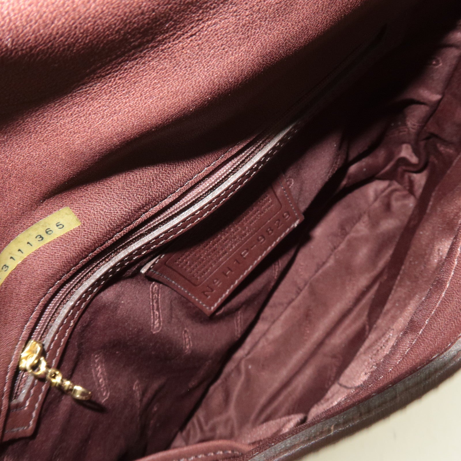 COACH Leather Shoulder Bag Brown