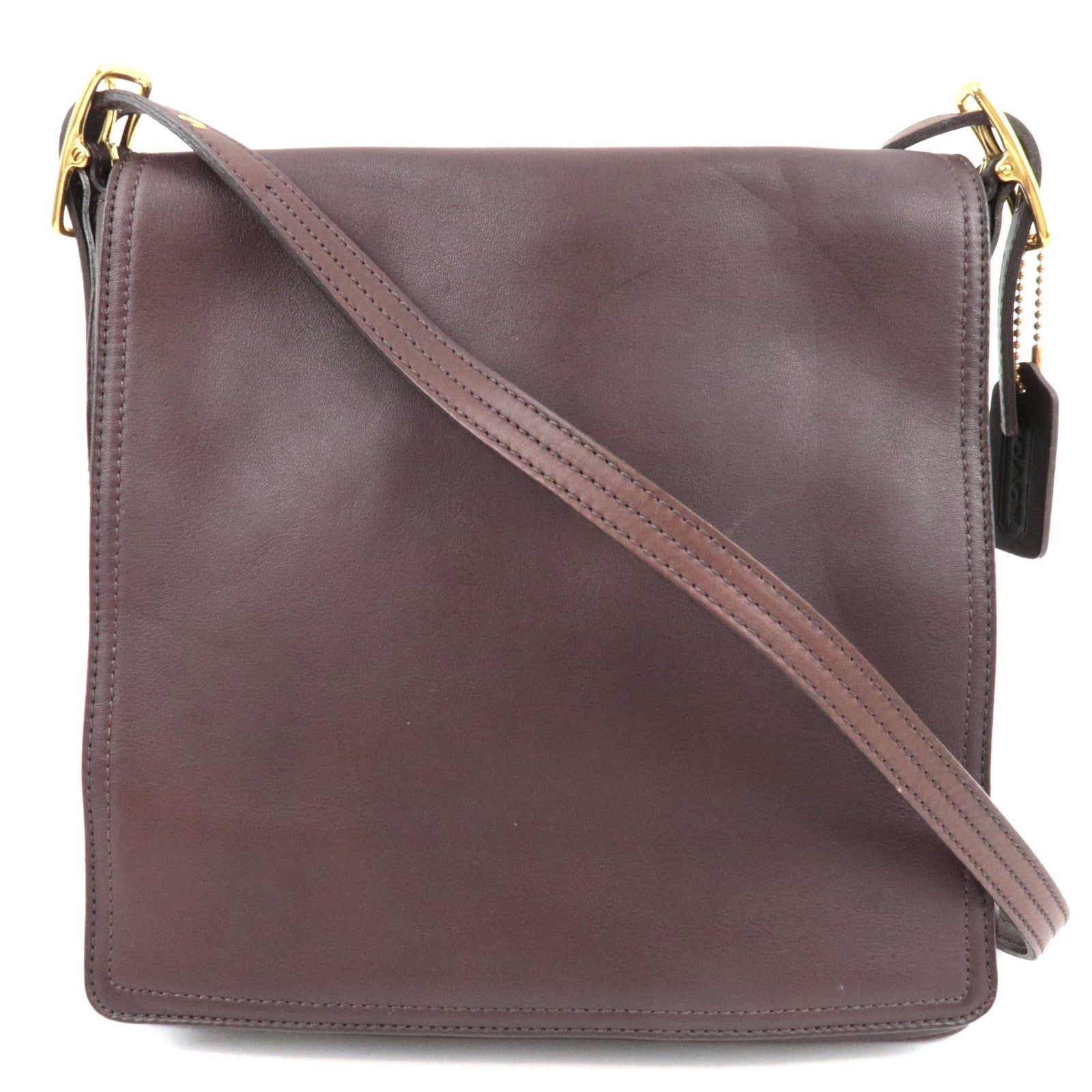 COACH Leather Shoulder Bag Brown   82964