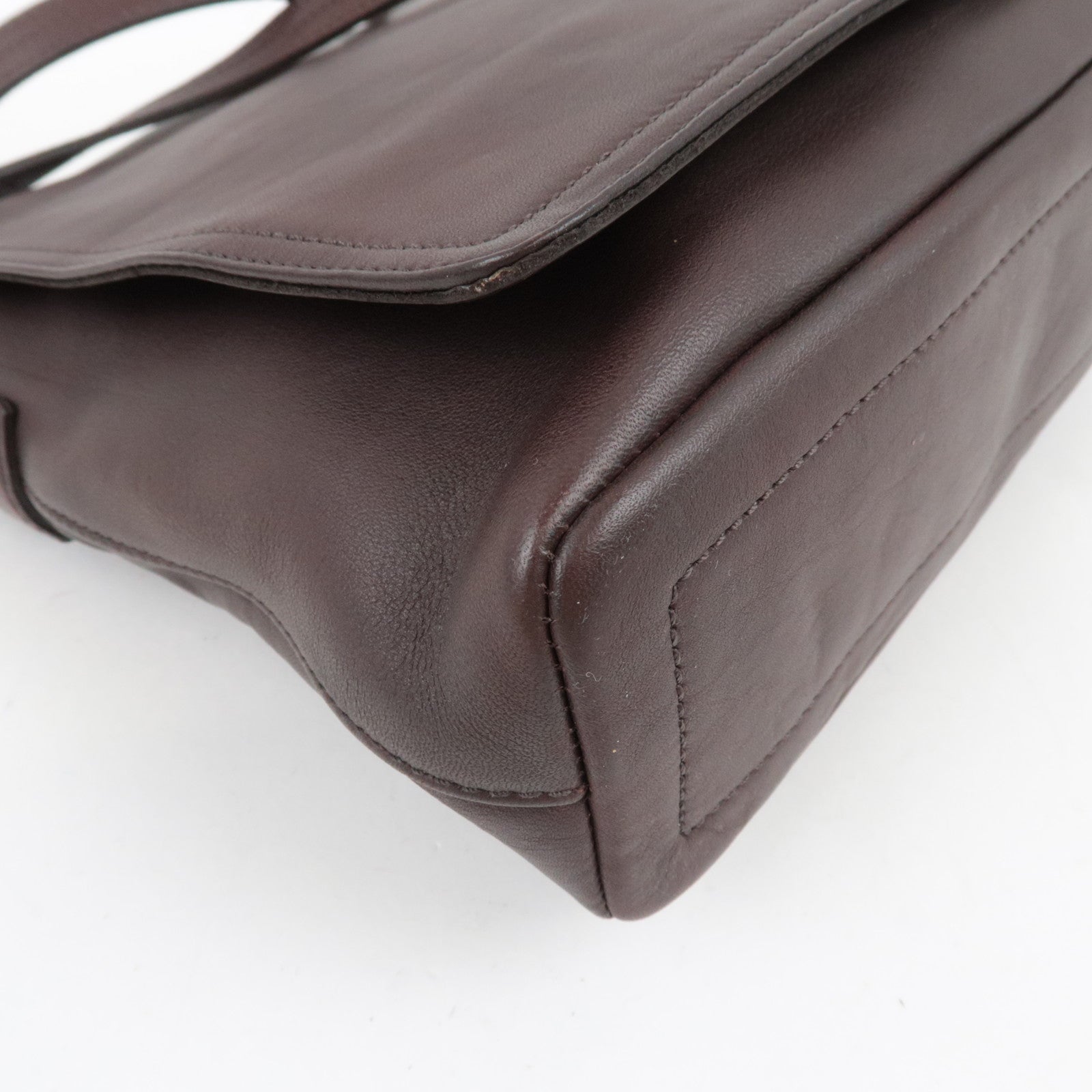 COACH Leather Shoulder Bag Brown