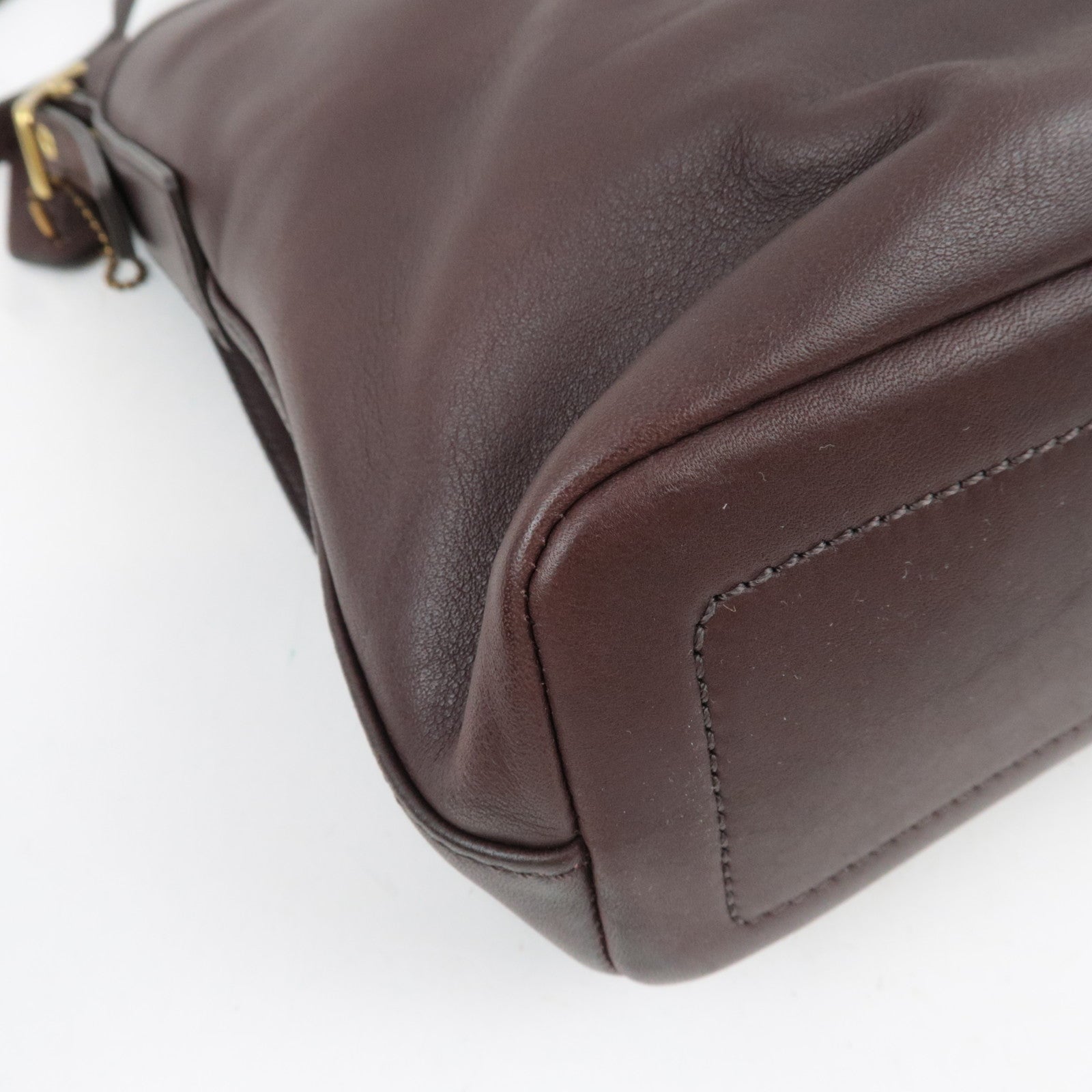 COACH Leather Shoulder Bag Brown