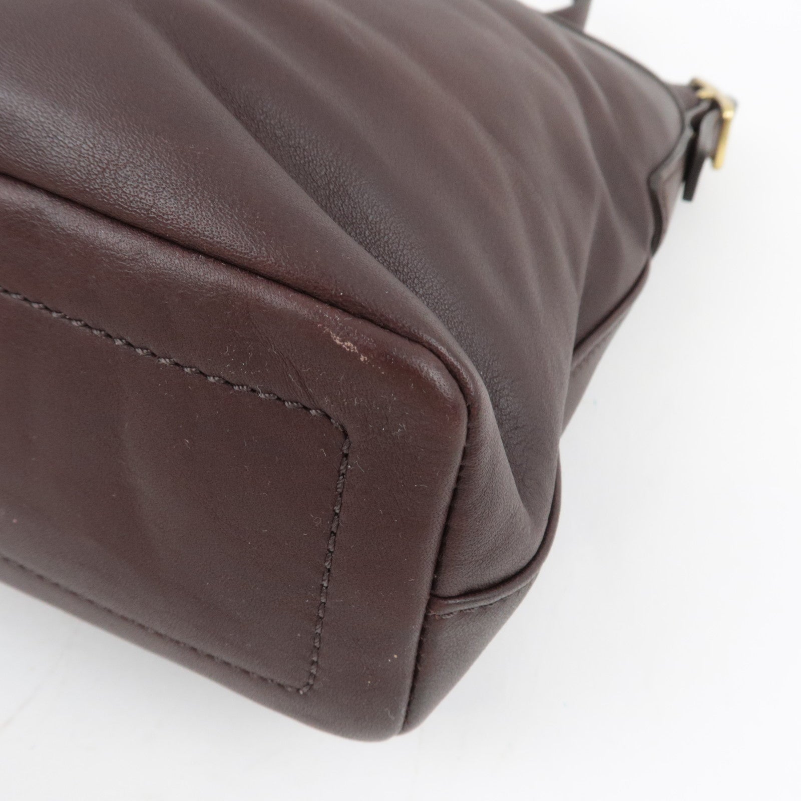 COACH Leather Shoulder Bag Brown