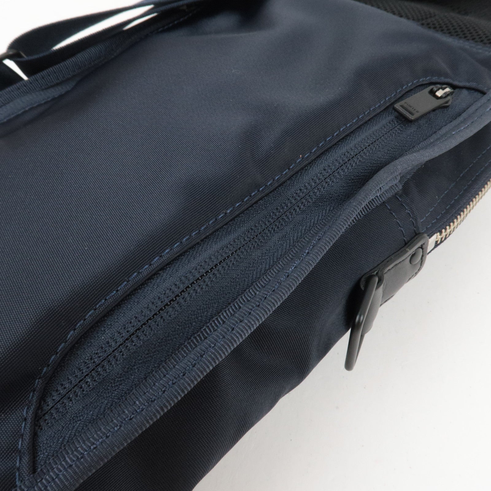 PORTER Nylon Body Bag Leather Navy