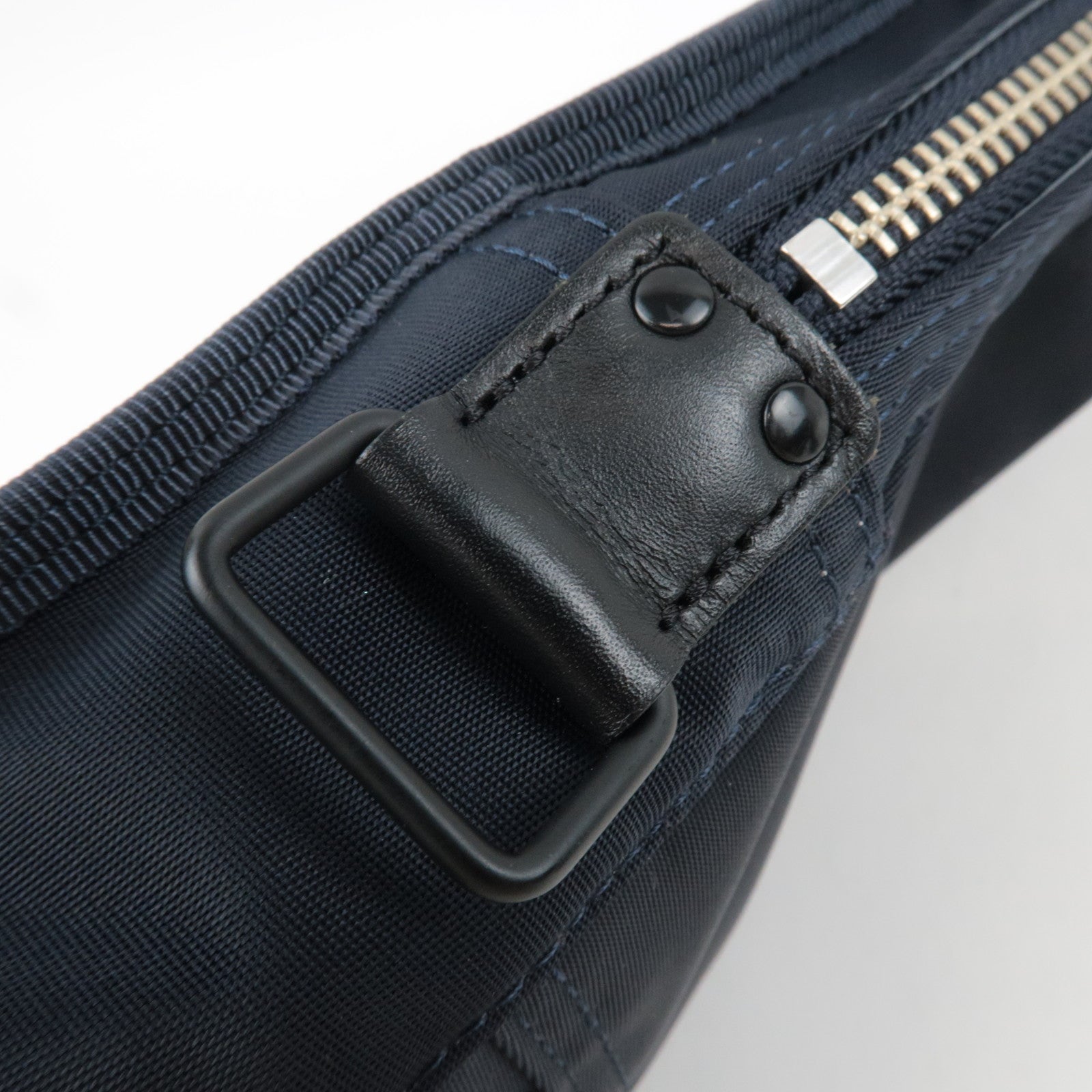 PORTER Nylon Body Bag Leather Navy