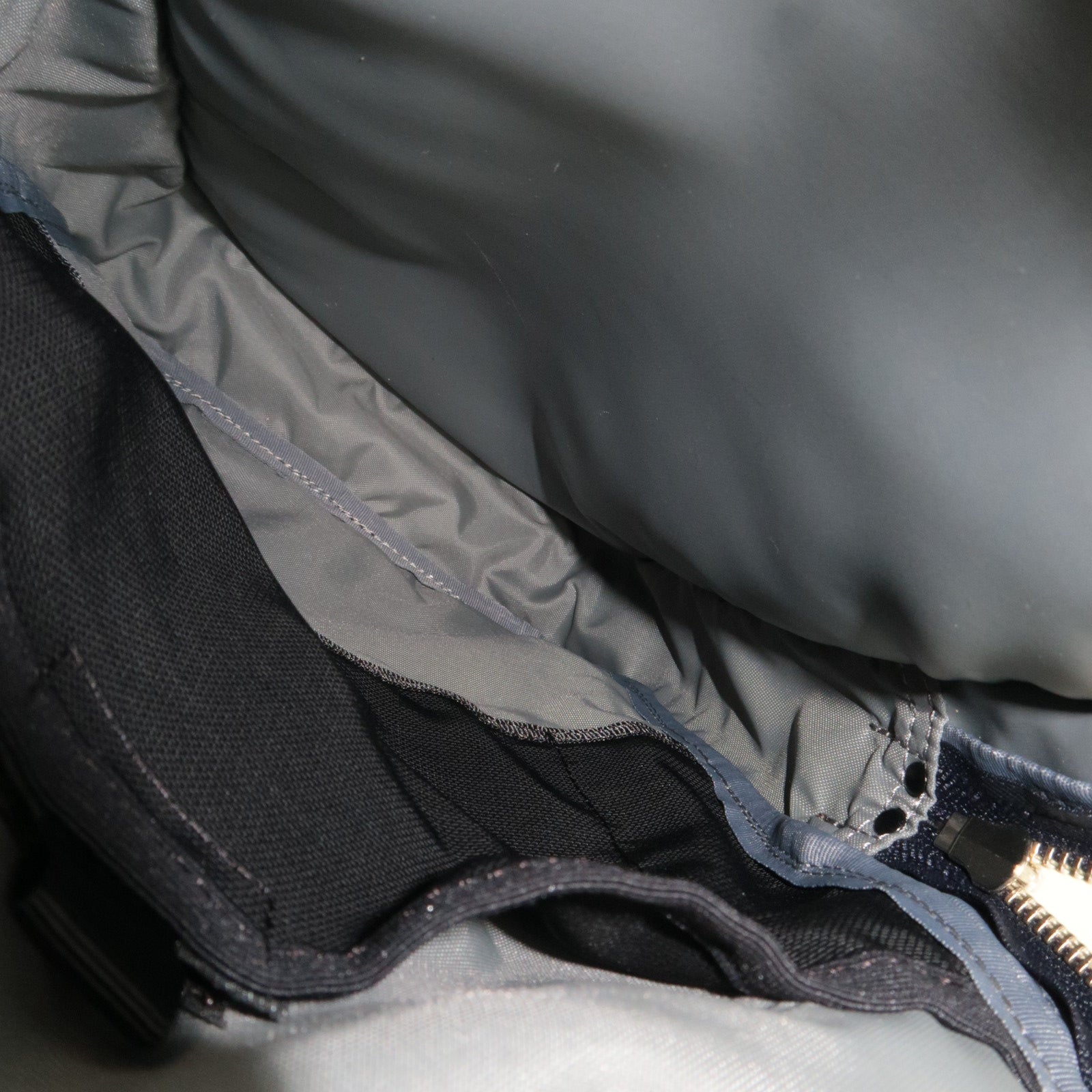 PORTER Nylon Body Bag Leather Navy