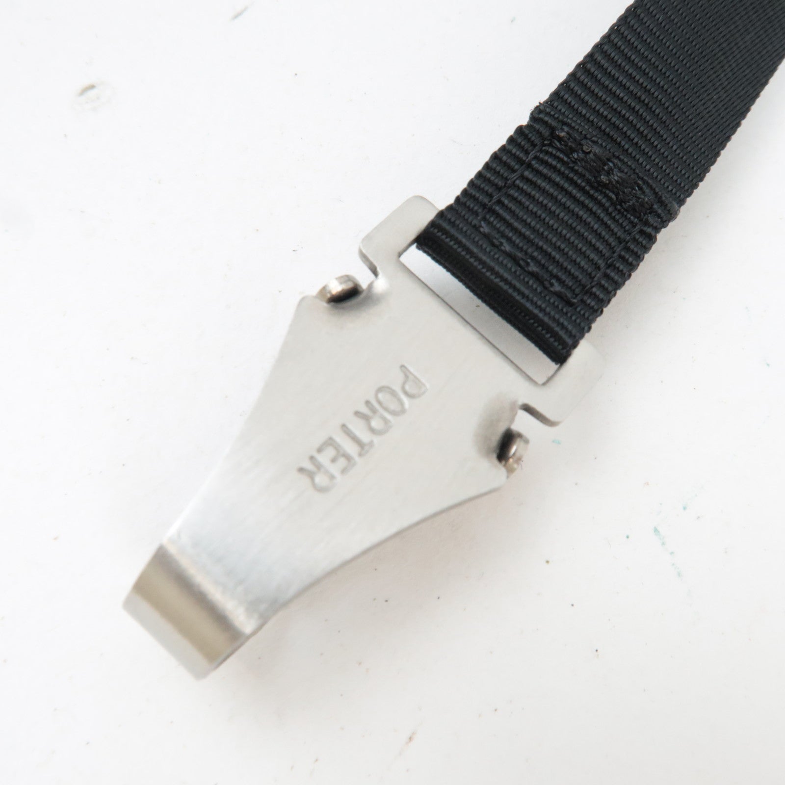 PORTER Nylon Body Bag Leather Navy