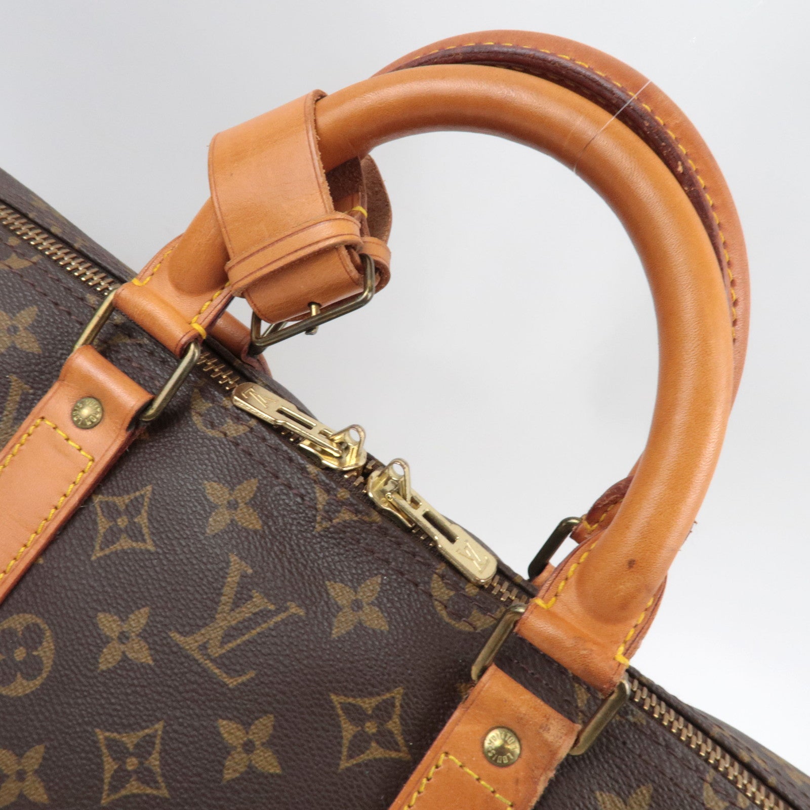 Louis Vuitton Monogram Keepall Bandouliere 55 Travel Bag M41414 FH0920 *Strap, Poignet
