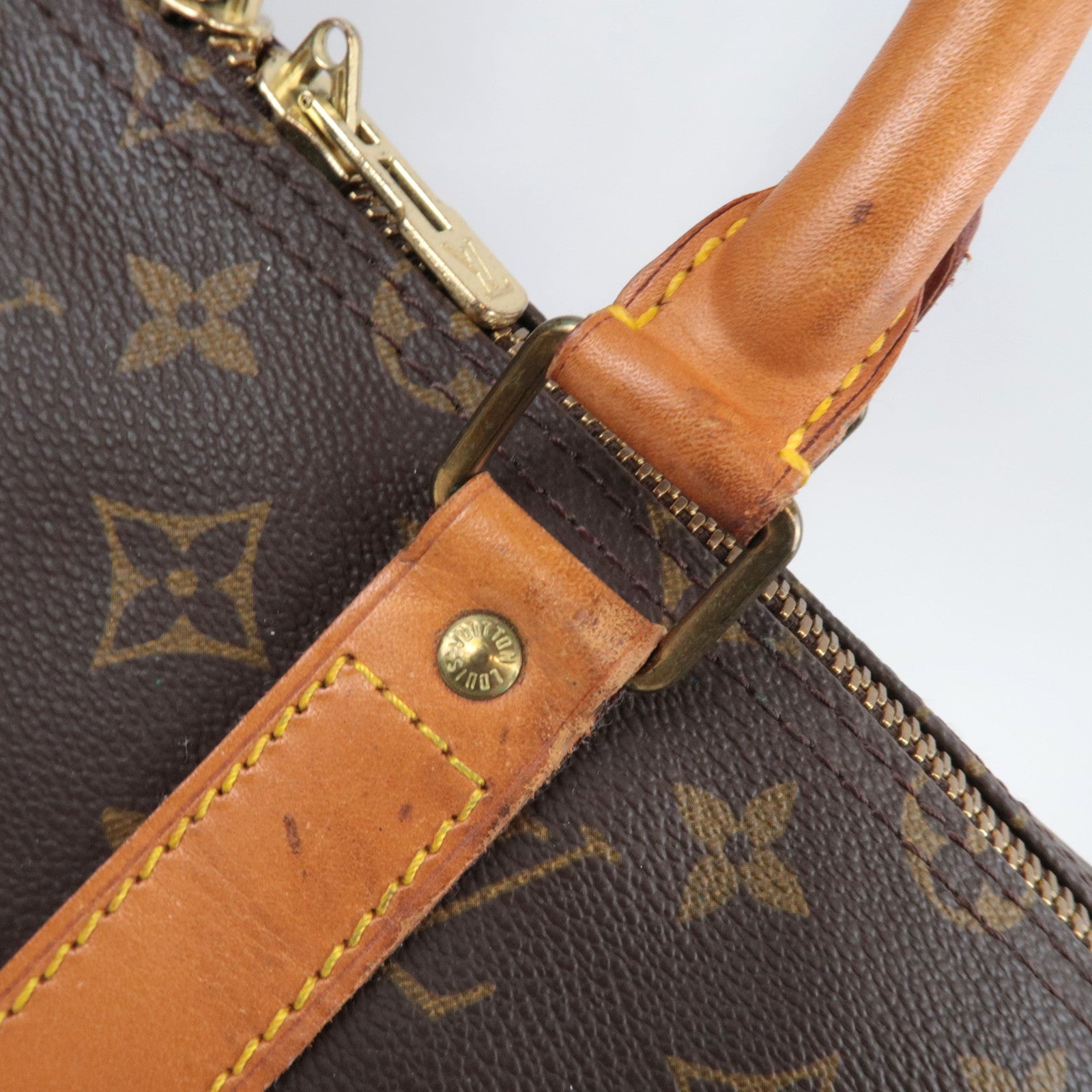 Louis Vuitton Monogram Keepall Bandouliere 55 Travel Bag M41414 FH0920 *Strap, Poignet