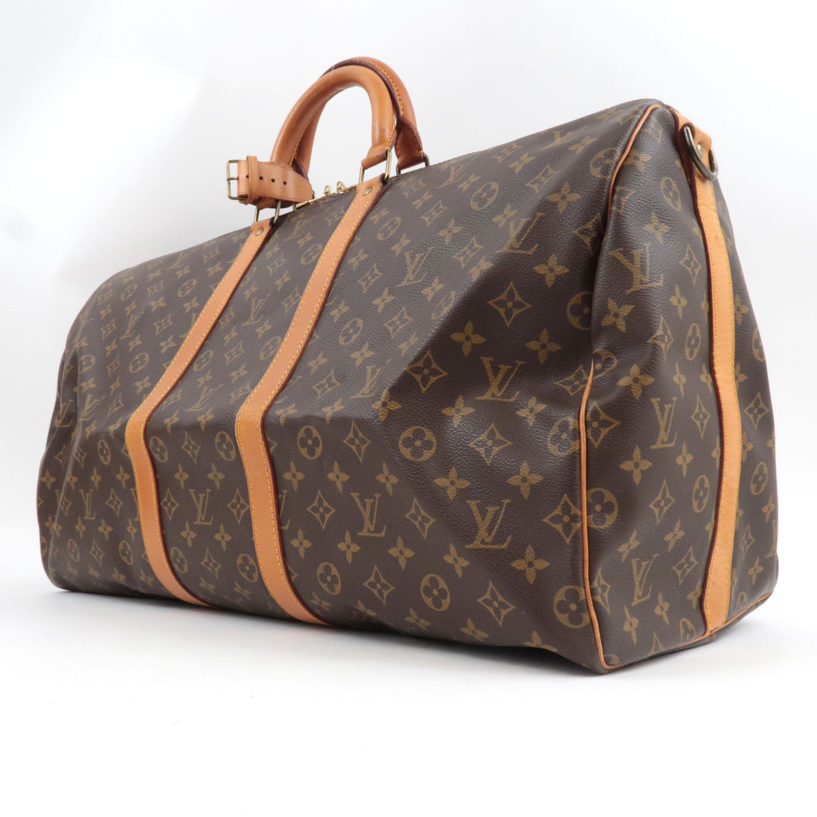 Louis Vuitton Monogram Keepall Bandouliere 55 Travel Bag M41414 FH0920 *Strap, Poignet
