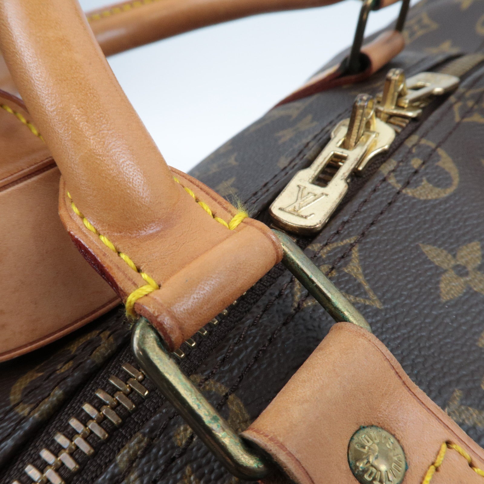 Louis Vuitton Monogram Keepall Bandouliere 50 M41416 VI0930 *Strap, Name tag, Poignet