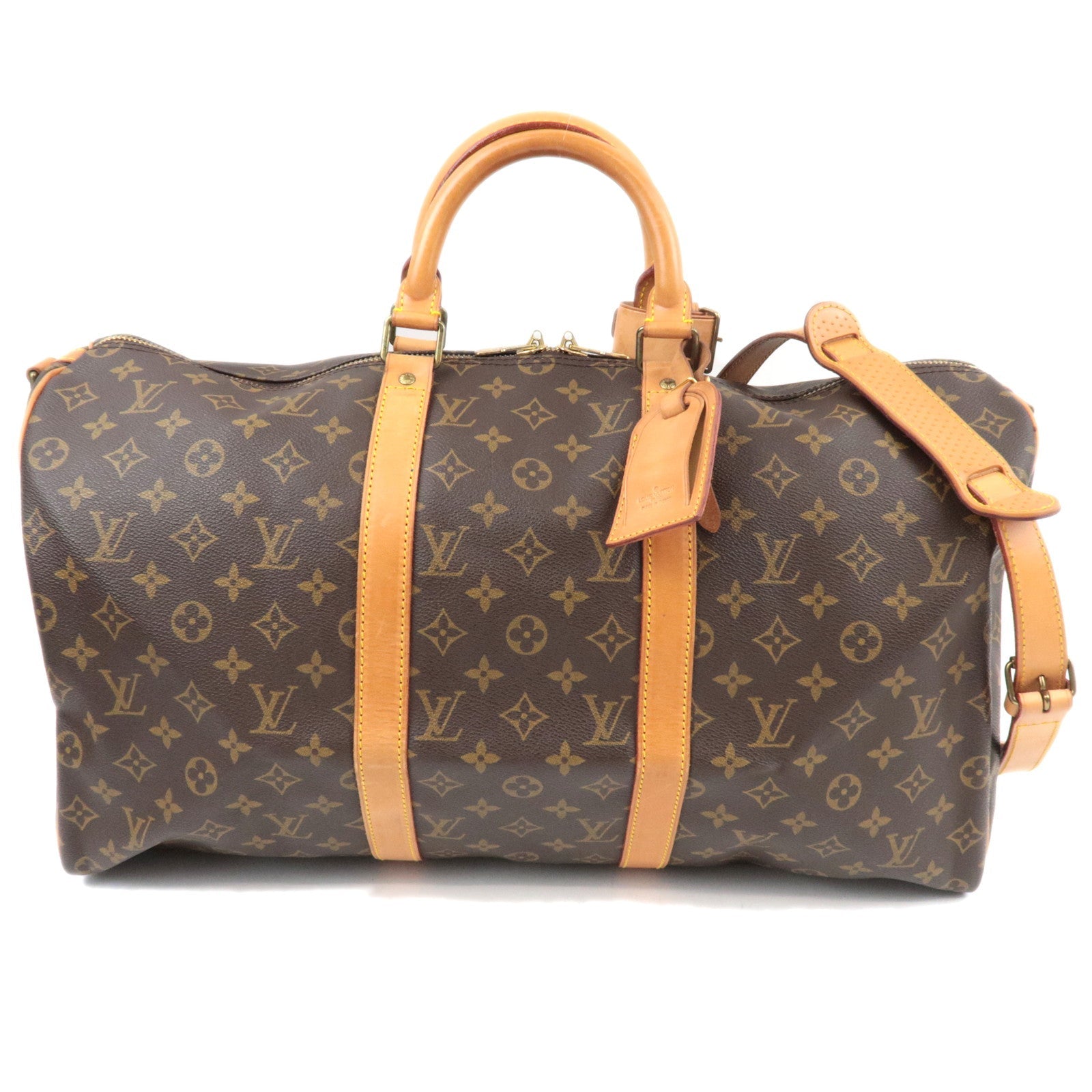 Louis Vuitton Monogram Keepall Bandouliere 50 M41416 VI0930 *Strap, Name tag, Poignet83039