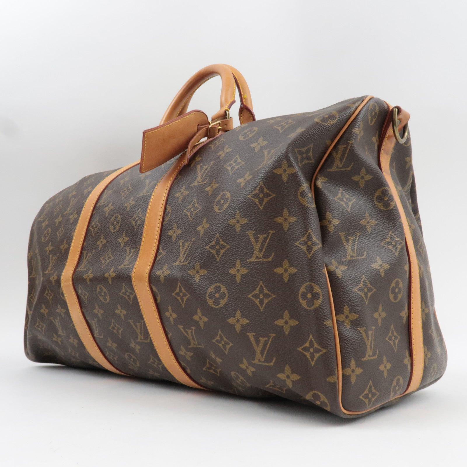 Louis Vuitton Monogram Keepall Bandouliere 50 M41416 VI0930 *Strap, Name tag, Poignet