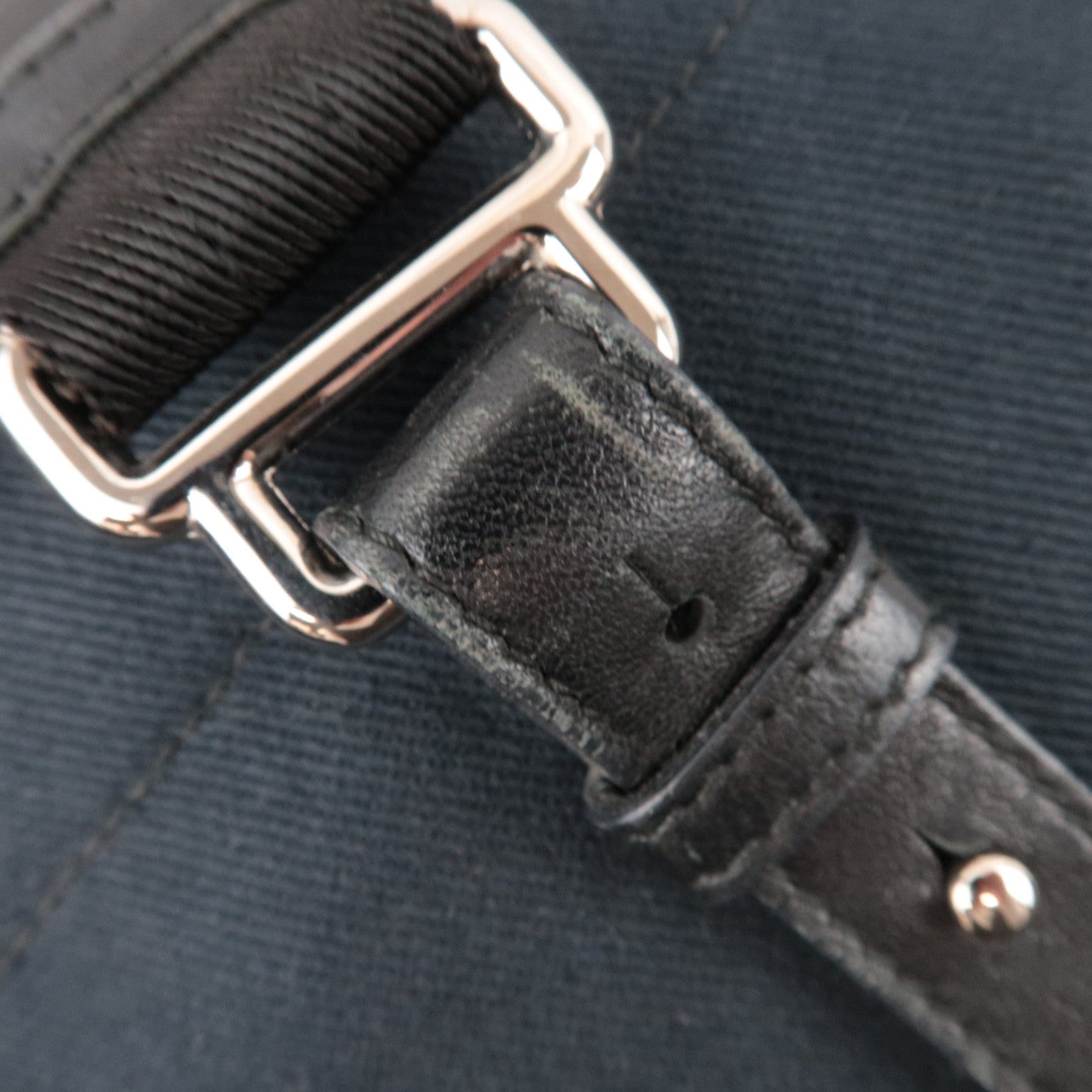 SAINT LAURENT YSL Logo Canvas Tote Bag Black