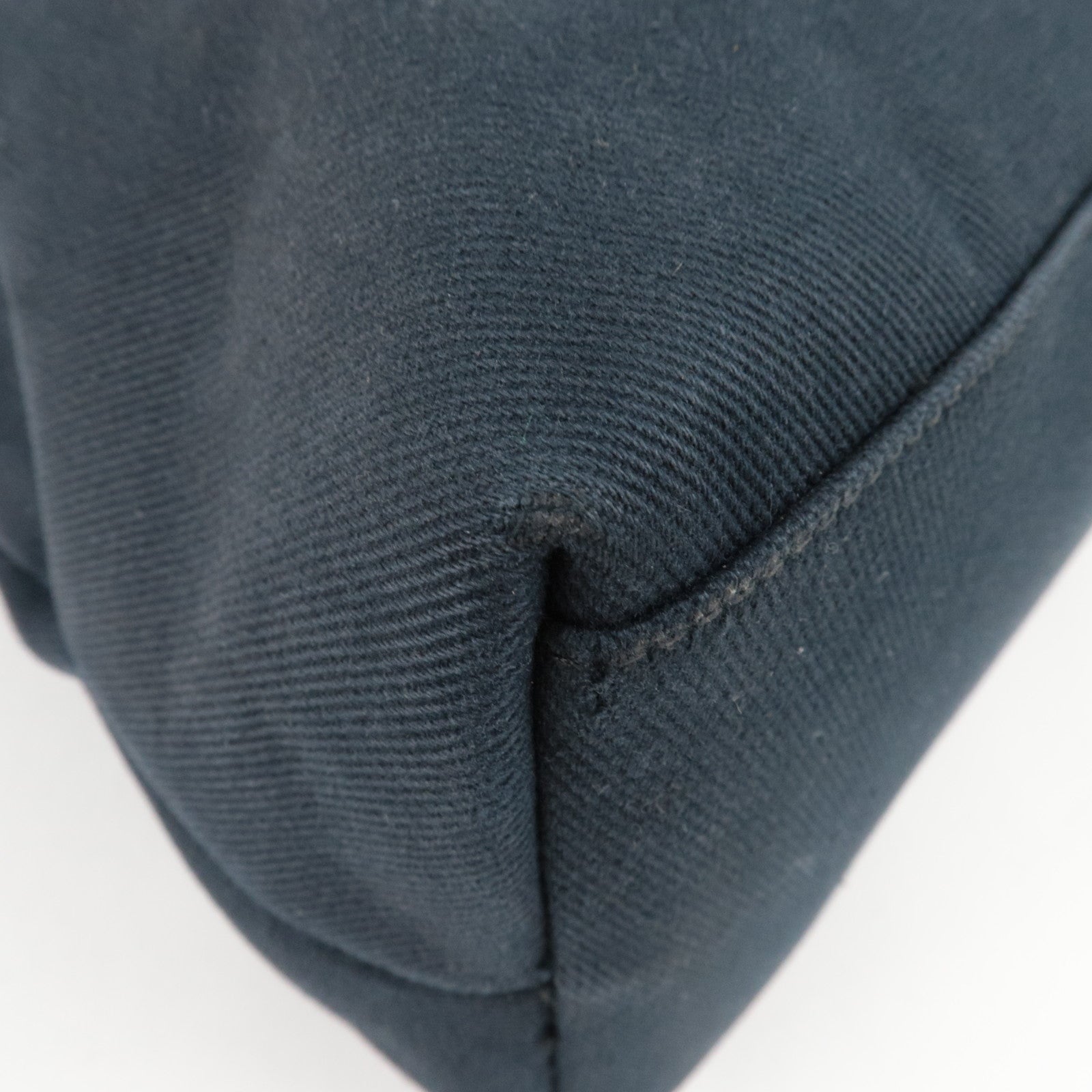 SAINT LAURENT YSL Logo Canvas Tote Bag Black