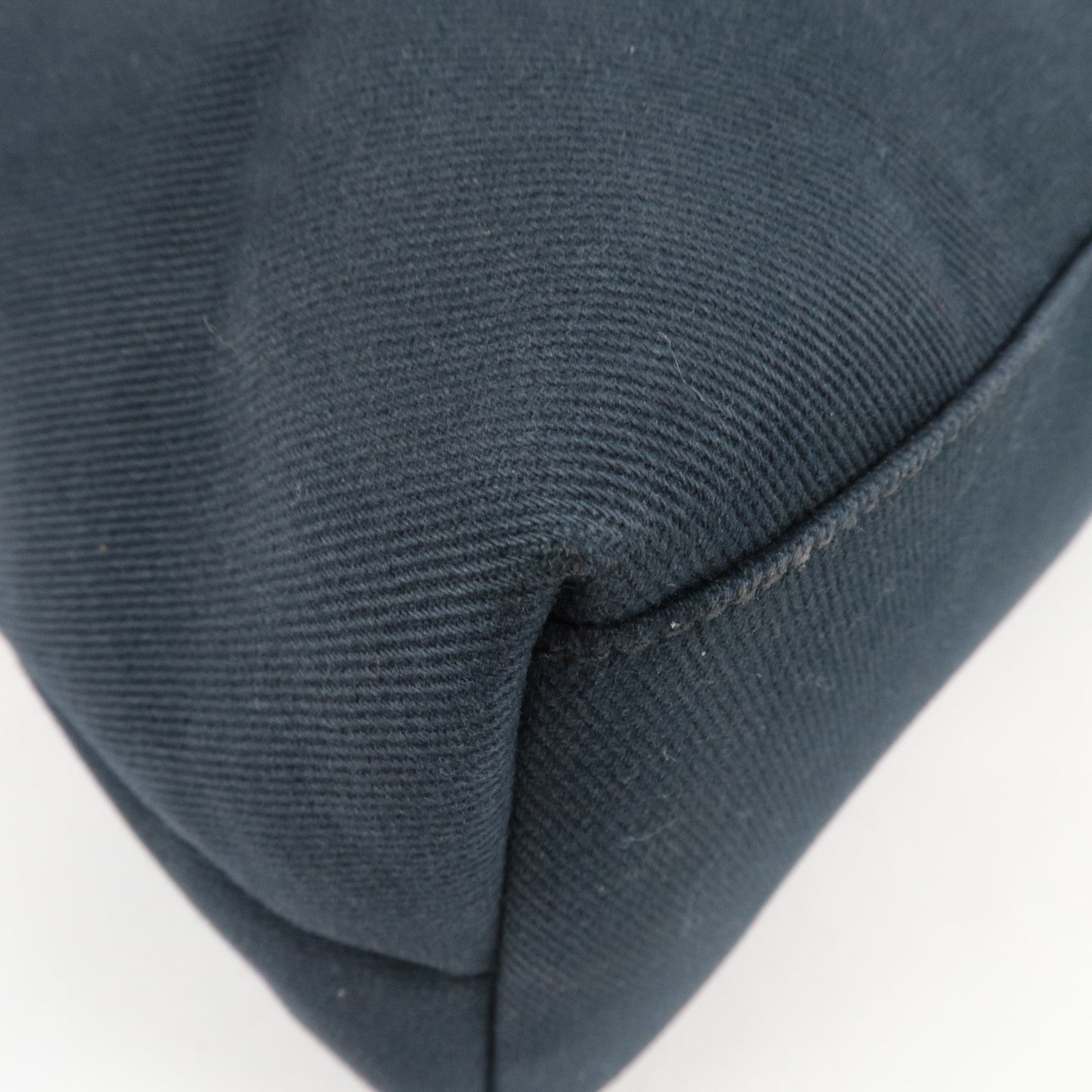 SAINT LAURENT YSL Logo Canvas Tote Bag Black