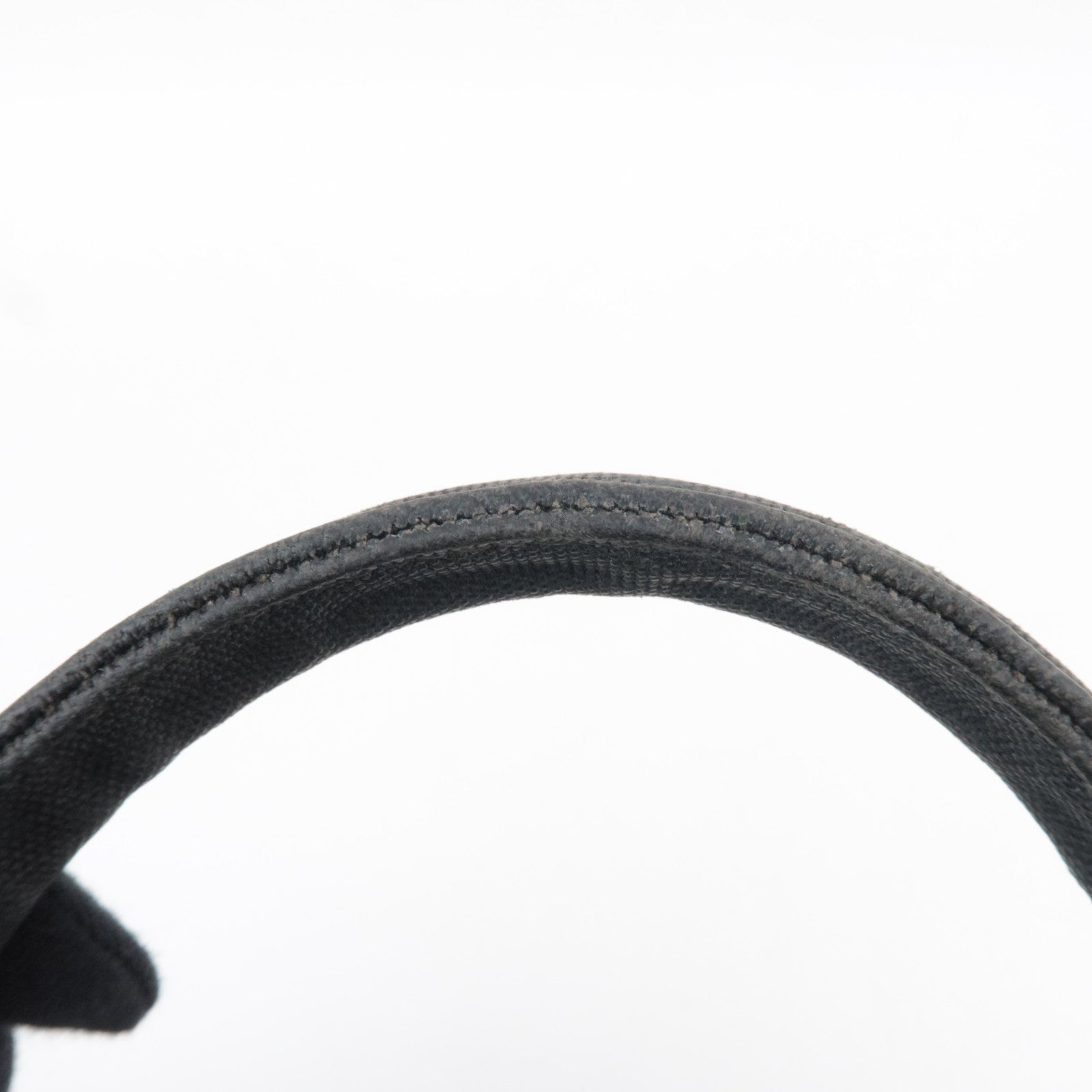 PRADA Canapa Tote Bag Canvas Black