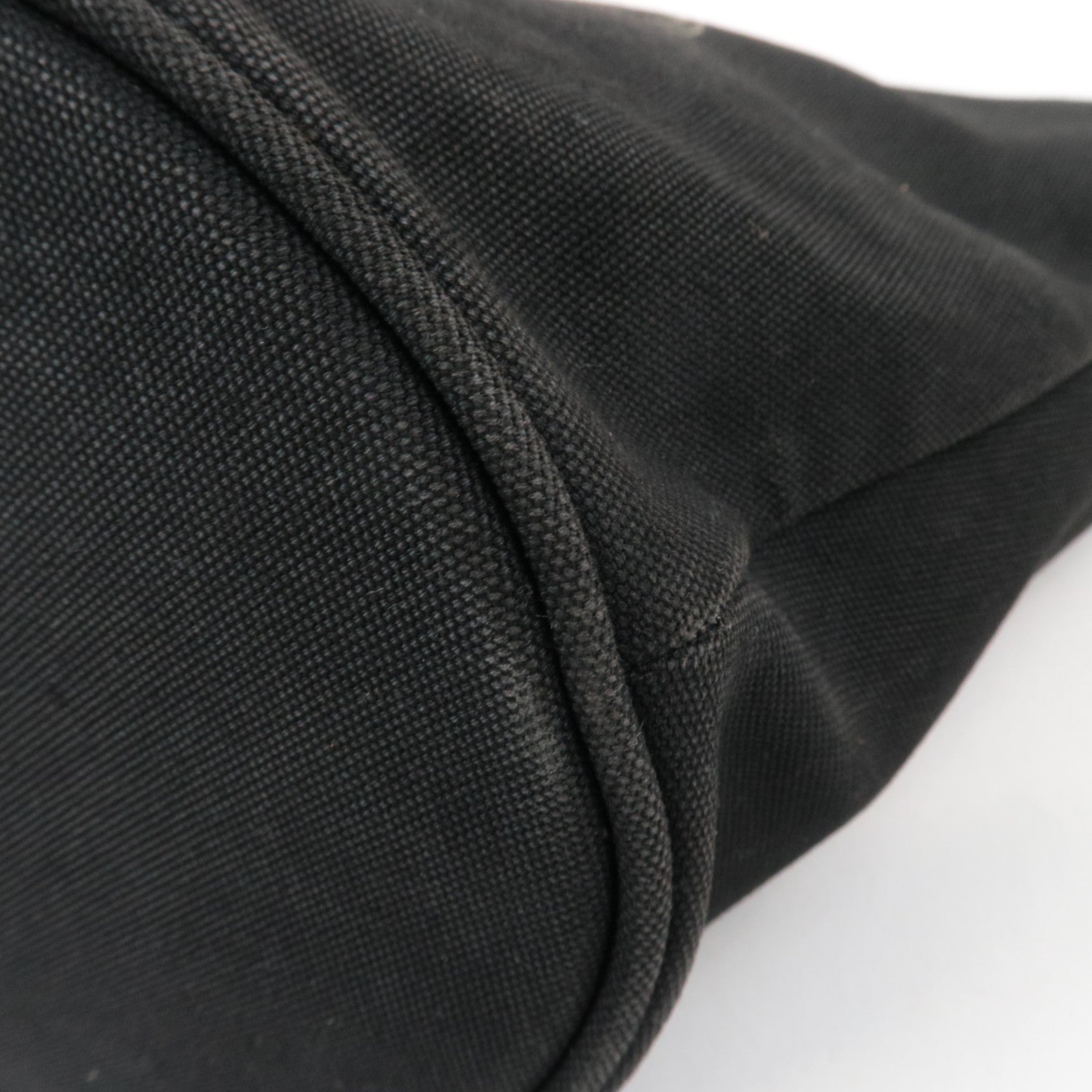 PRADA Canapa Tote Bag Canvas Black