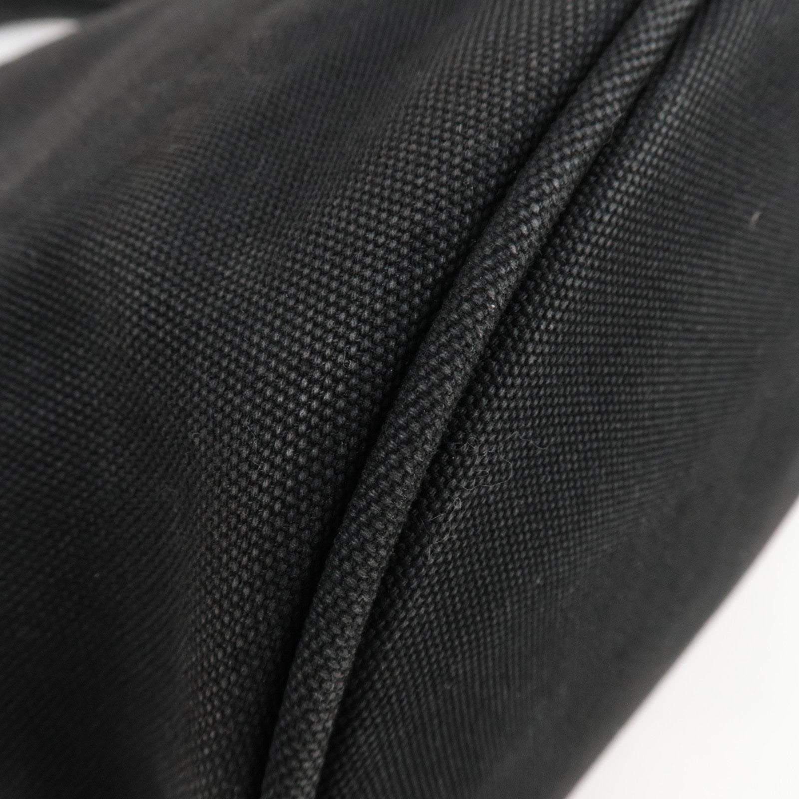 PRADA Canapa Tote Bag Canvas Black