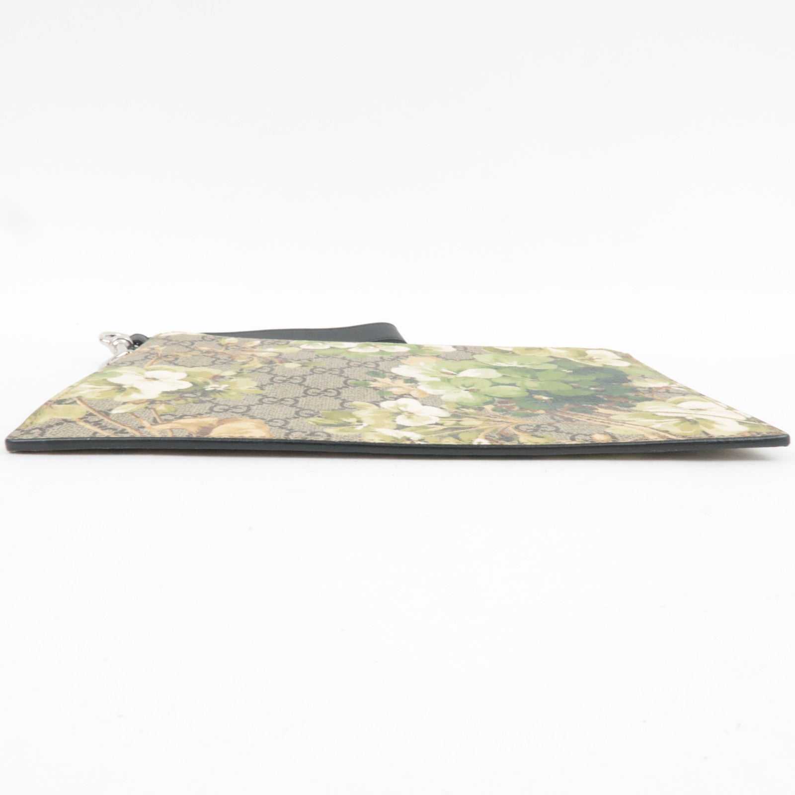 GUCCI GG Blooms Clutch Bag GG Supreme Beige Green 411691