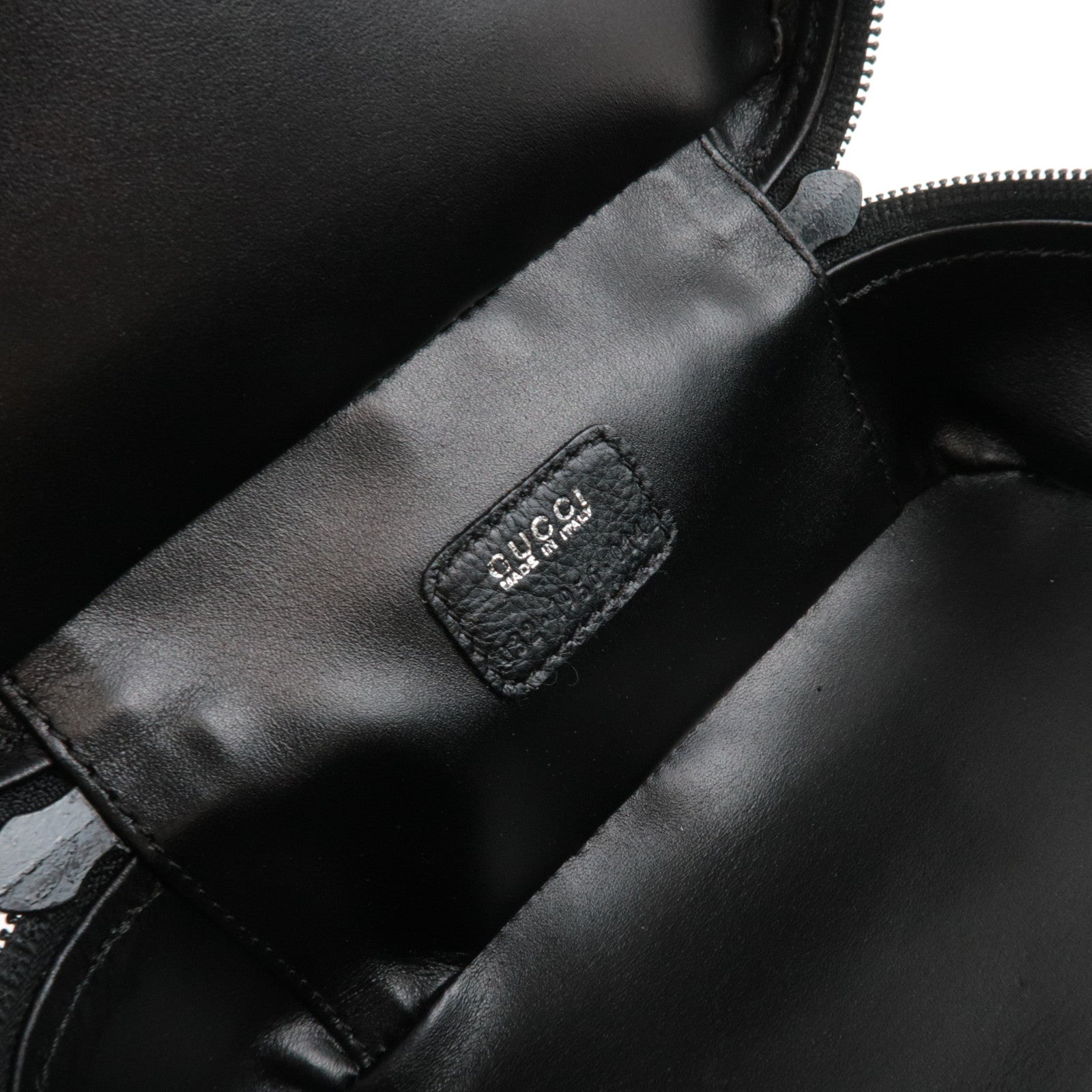 GUCCI Horsebit Leather Vanity Bag Black 032.1956.0 141 *Box