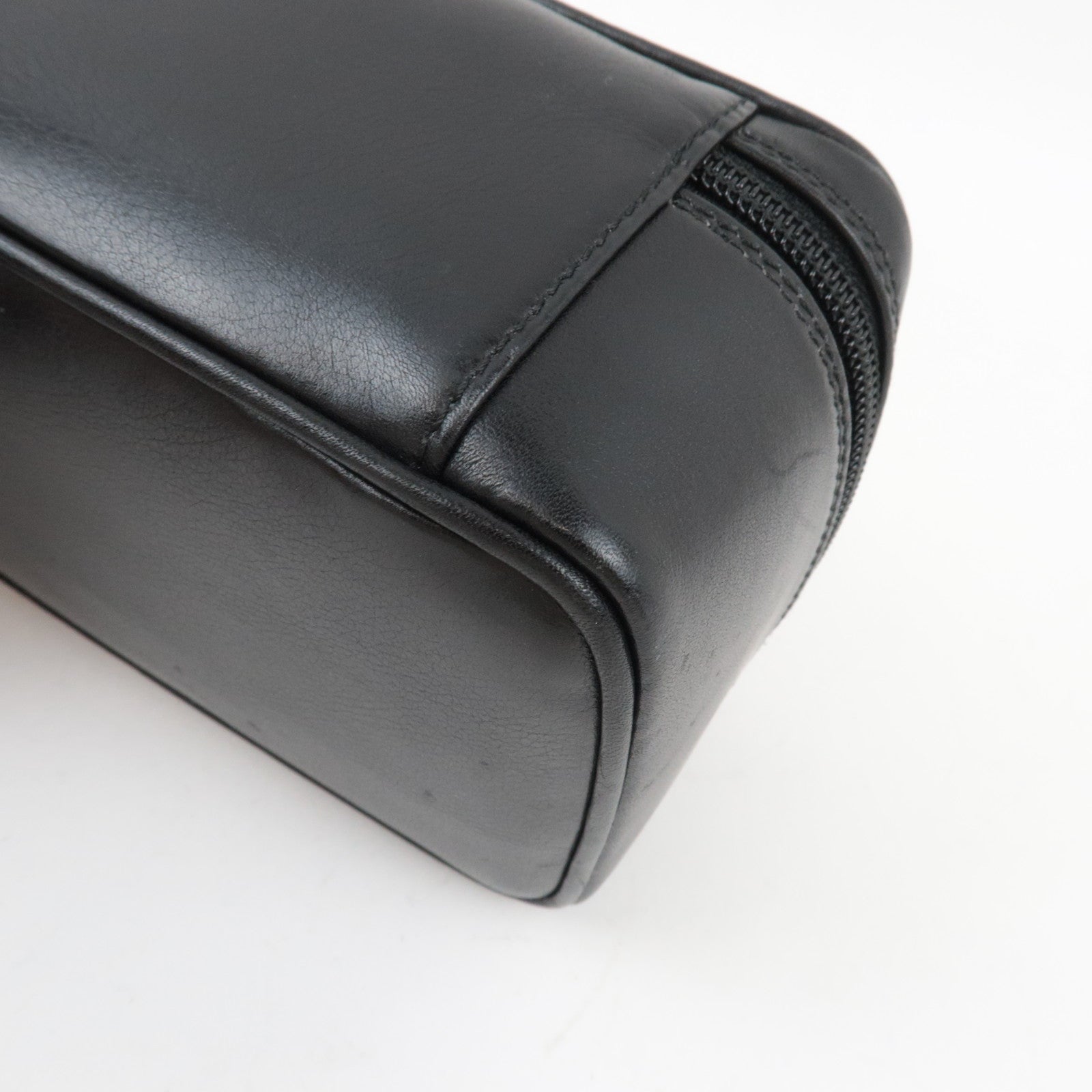 GUCCI Horsebit Leather Vanity Bag Black 032.1956.0 141 *Box