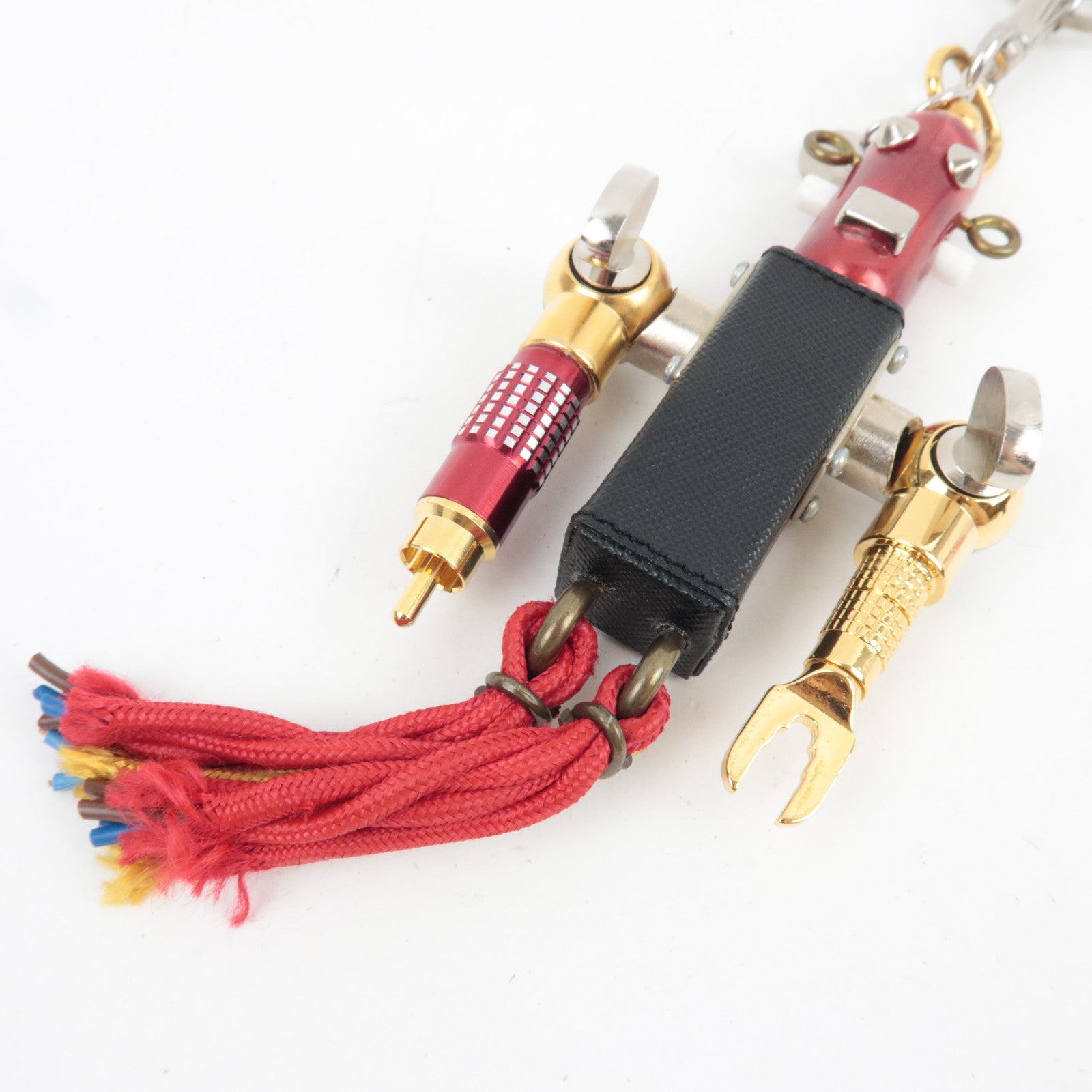PRADA Robot Bag Charm Black Red Gold 2AR246 *Box, Dust bag