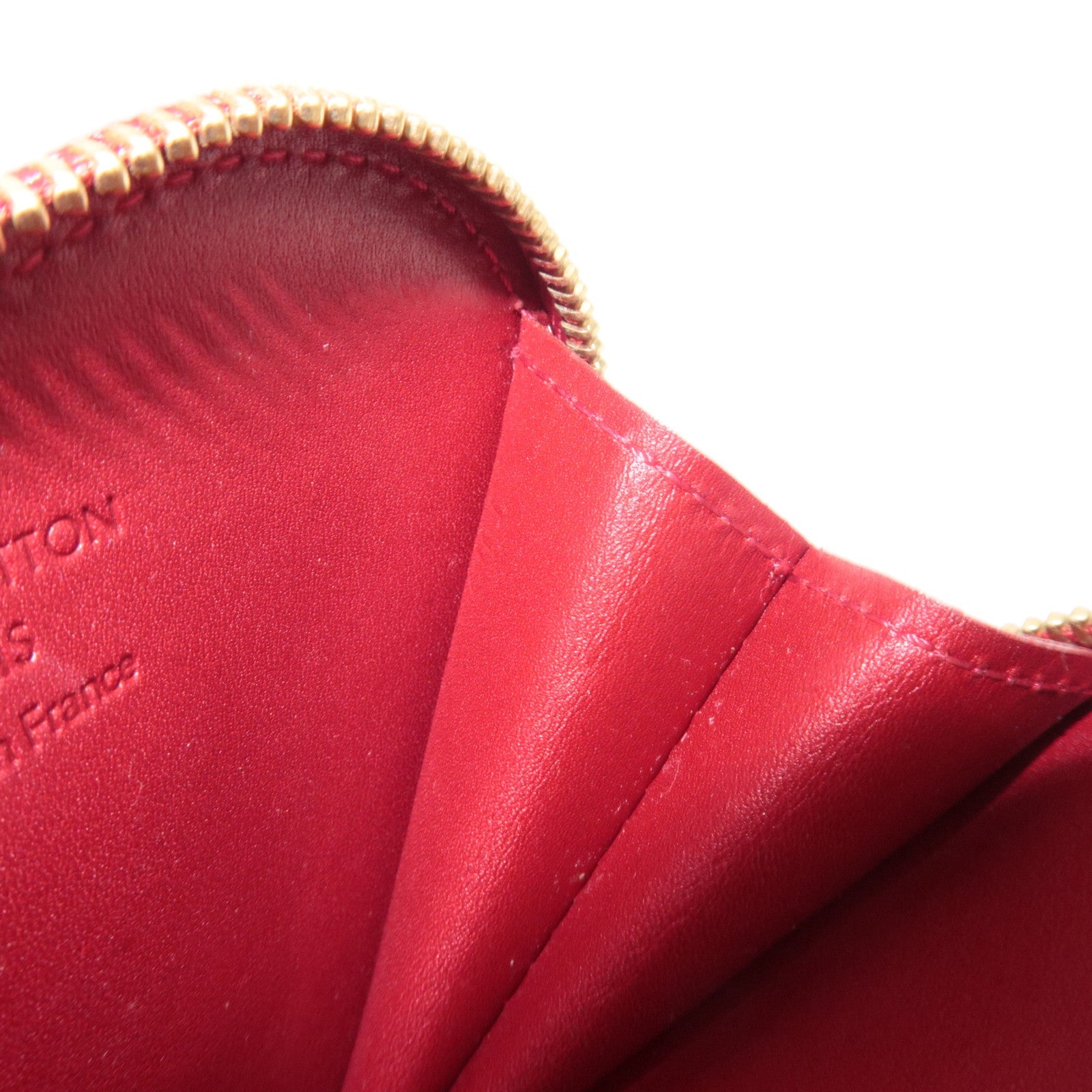 Louis Vuitton Monogram Vernis Porte Monnaie Coeur Coin Case Pomme D'Amour M91919 TH4097 *Box