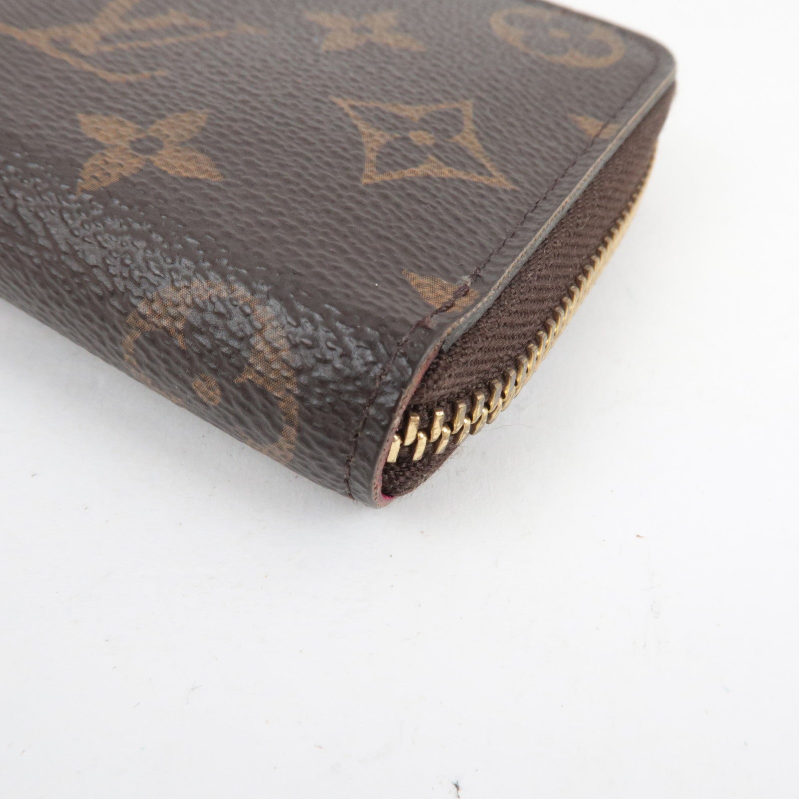 Louis Vuitton Monogram Portefeuille Clemence Long Wallet Fuchsia M60742 CA2146 *Box, Dust bag