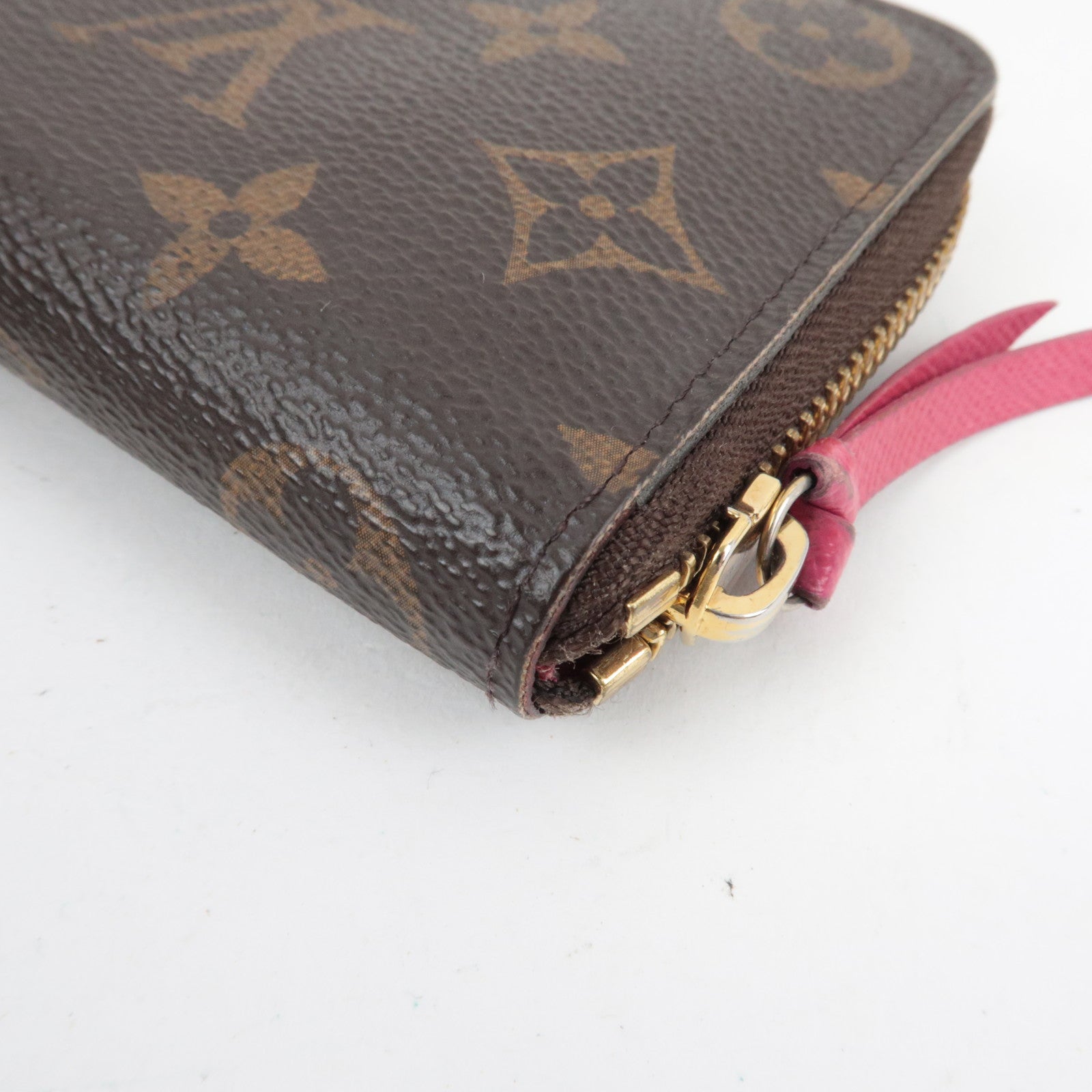 Louis Vuitton Monogram Portefeuille Clemence Long Wallet Fuchsia M60742 CA2146 *Box, Dust bag