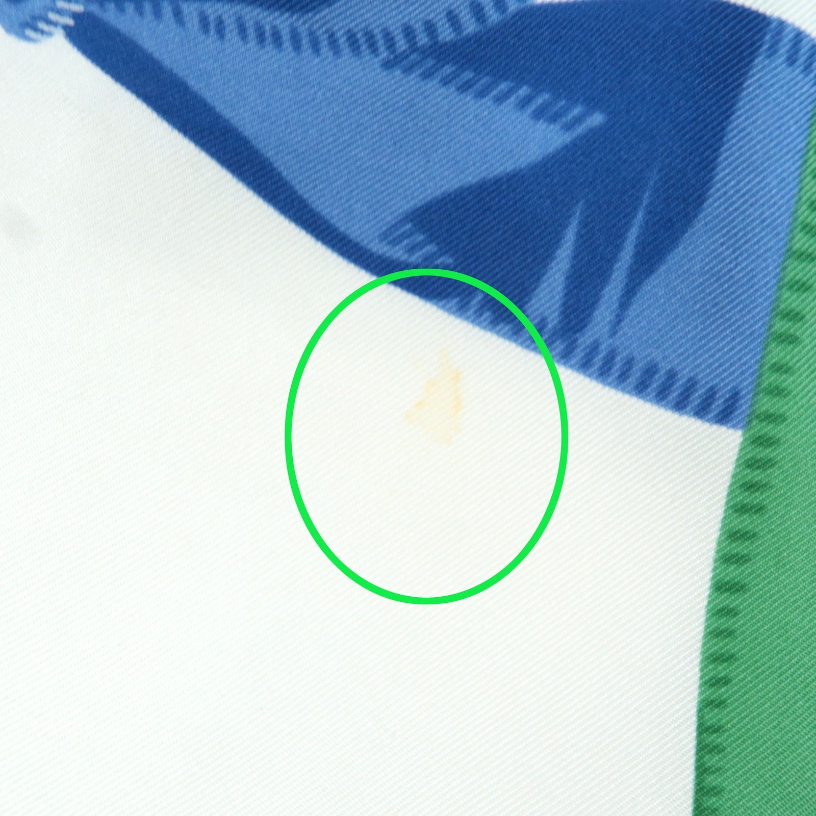 CELINE Ribbon Print Scarf 100% Silk Blue