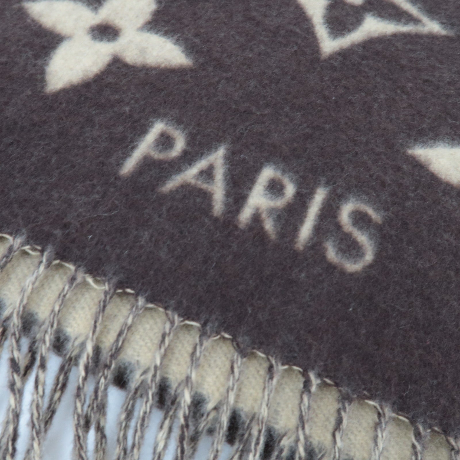 Louis Vuitton Echarpe Reykjavik Scarf Cashmere Brown Beige M71041