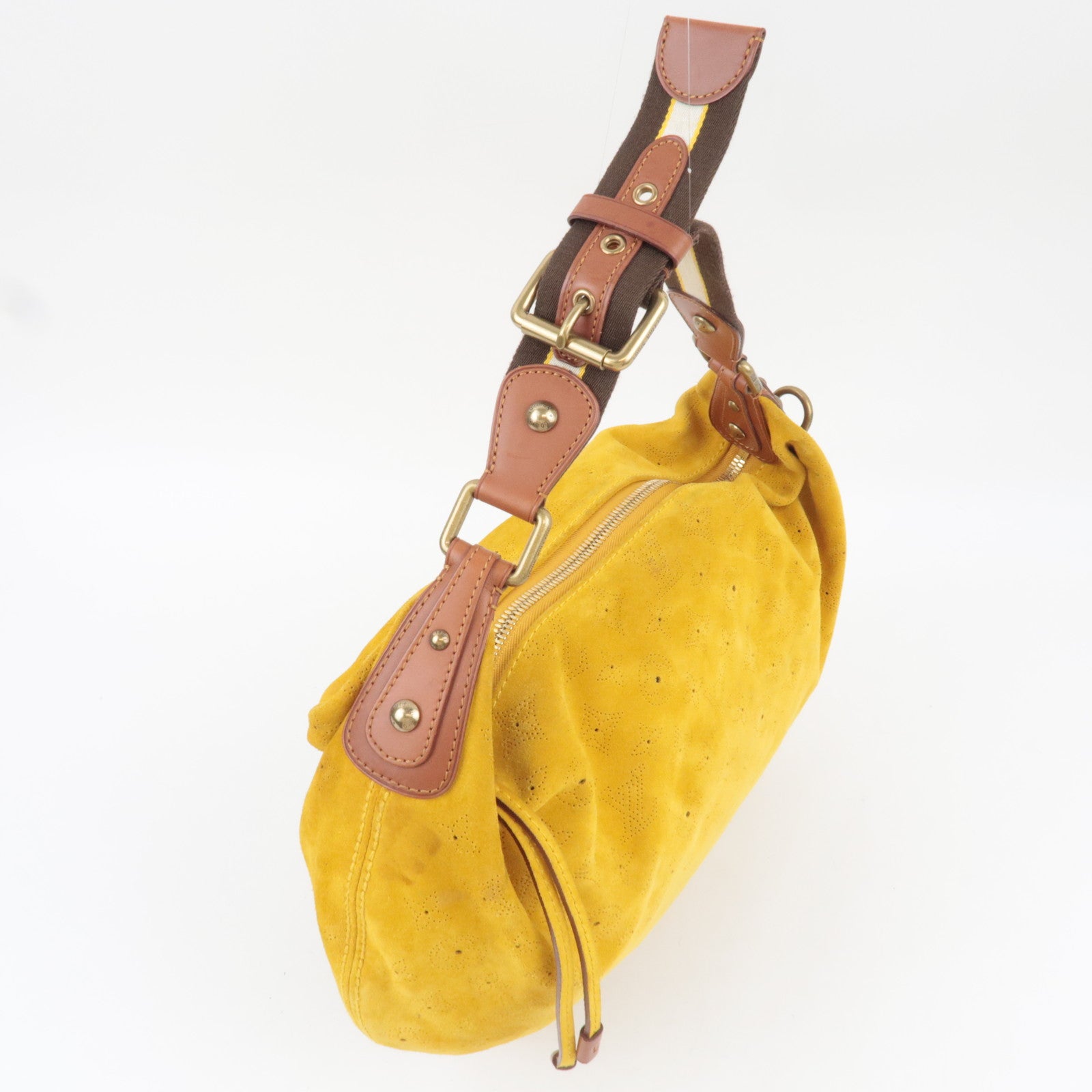 Louis Vuitton Monogram Suede Onatah GM Shoulder Bag Mais M95118 MB1015