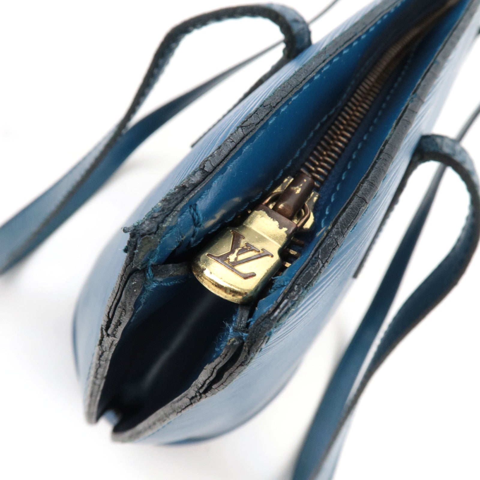 Louis Vuitton Epi Saint Jacques Shopping Tote Bag Toledo Blue M52265 AS1905