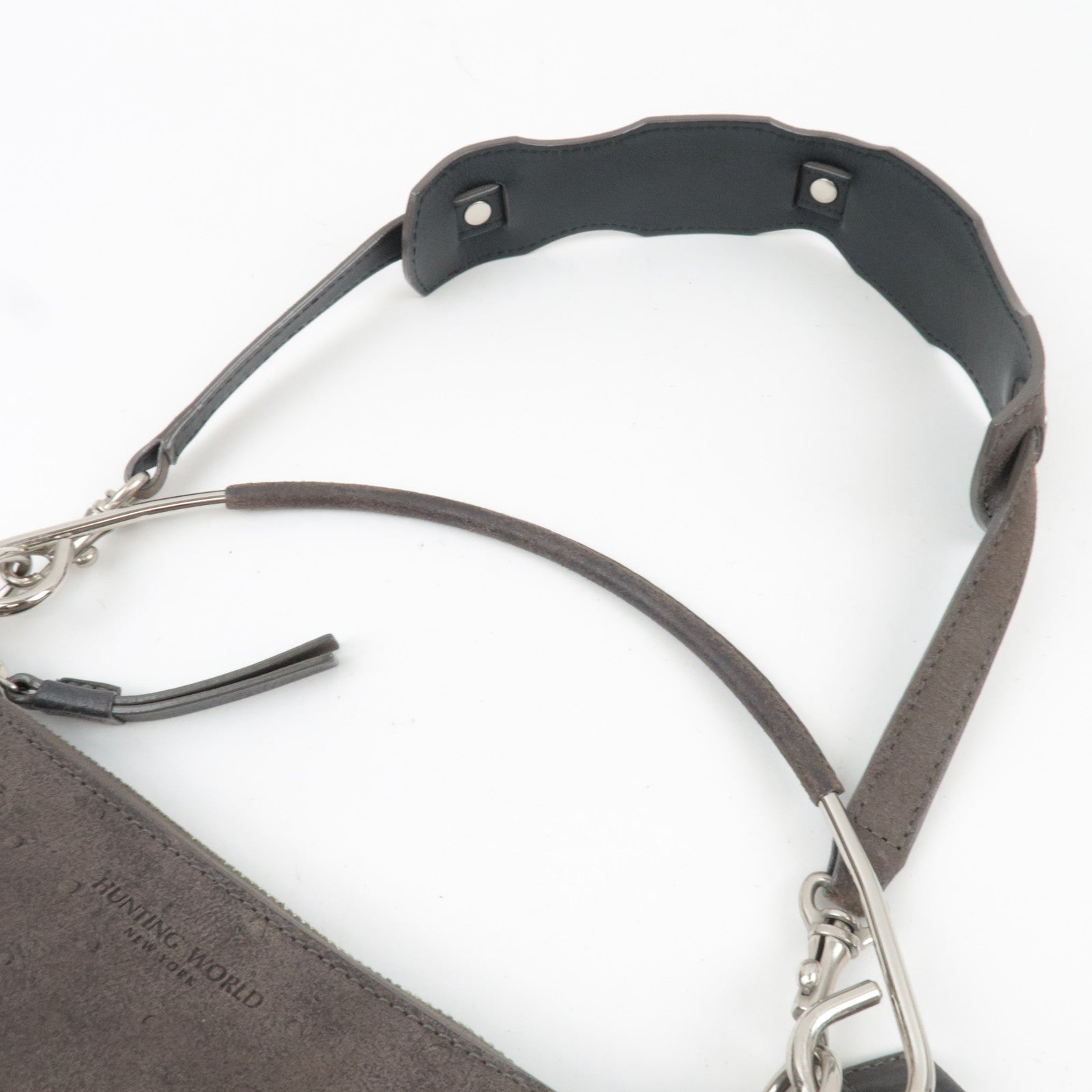 Hunting World Ostrich 2Way Shoulder Bag Brown