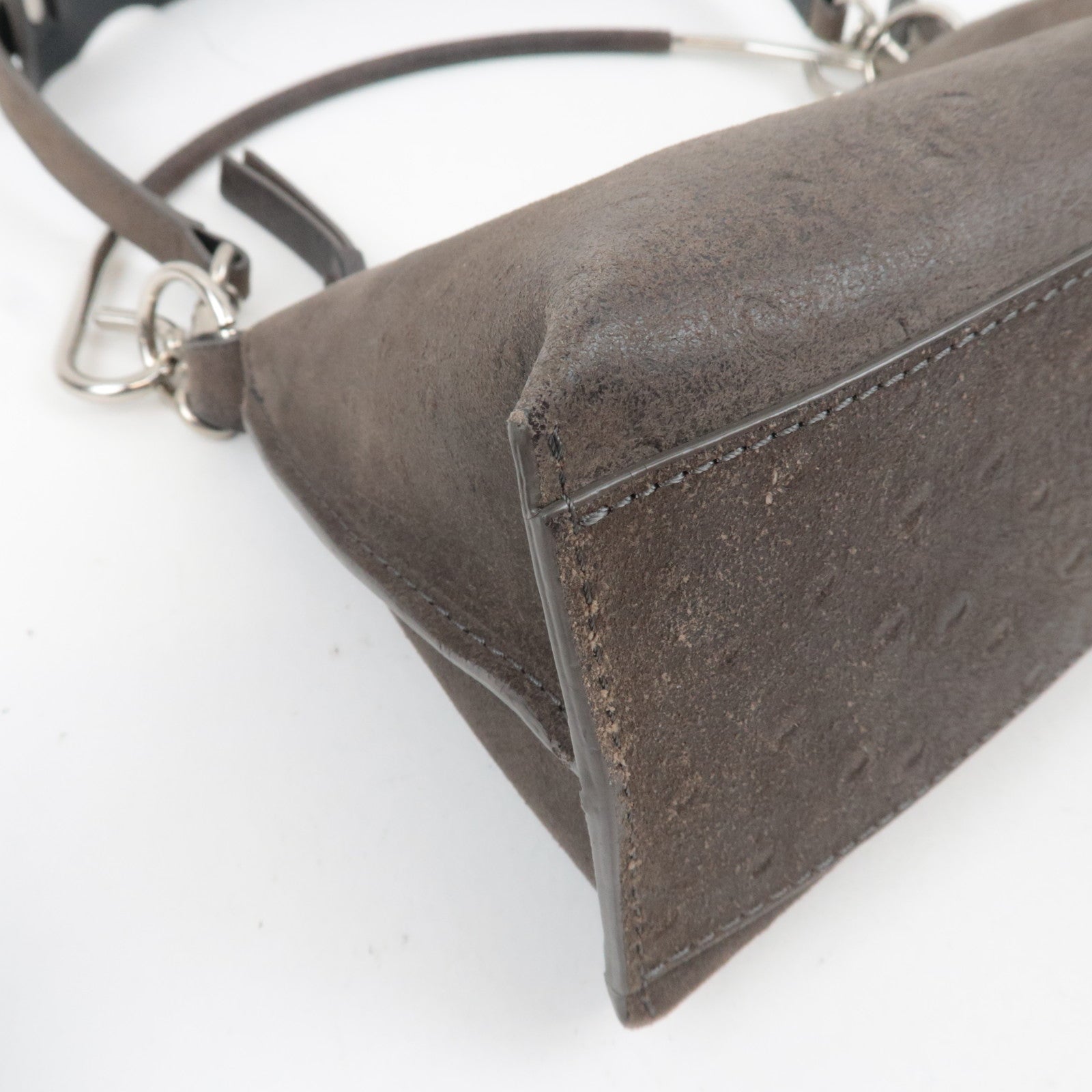 Hunting World Ostrich 2Way Shoulder Bag Brown