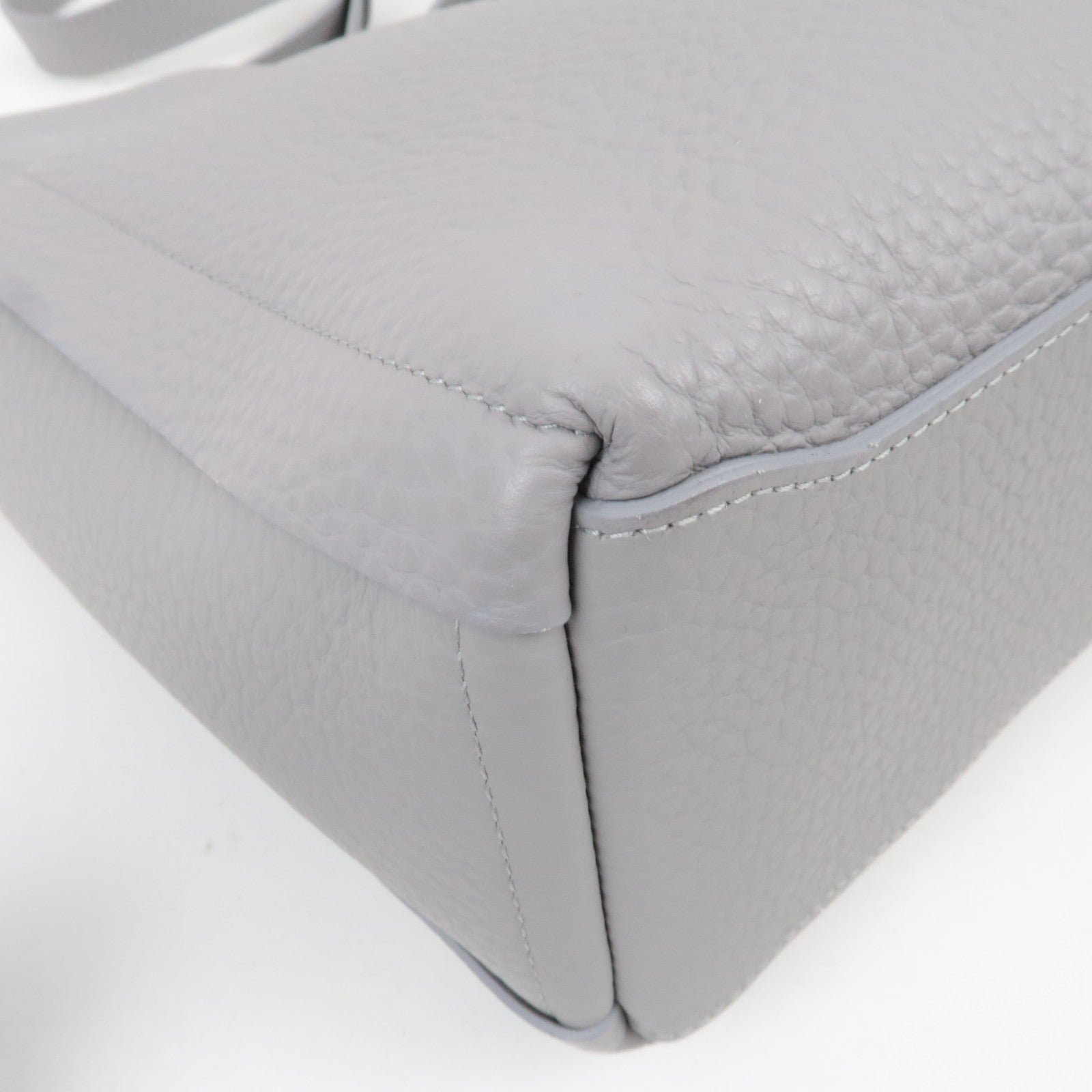 FURLA Leather 2Way Shoulder Bag Gray *Strap