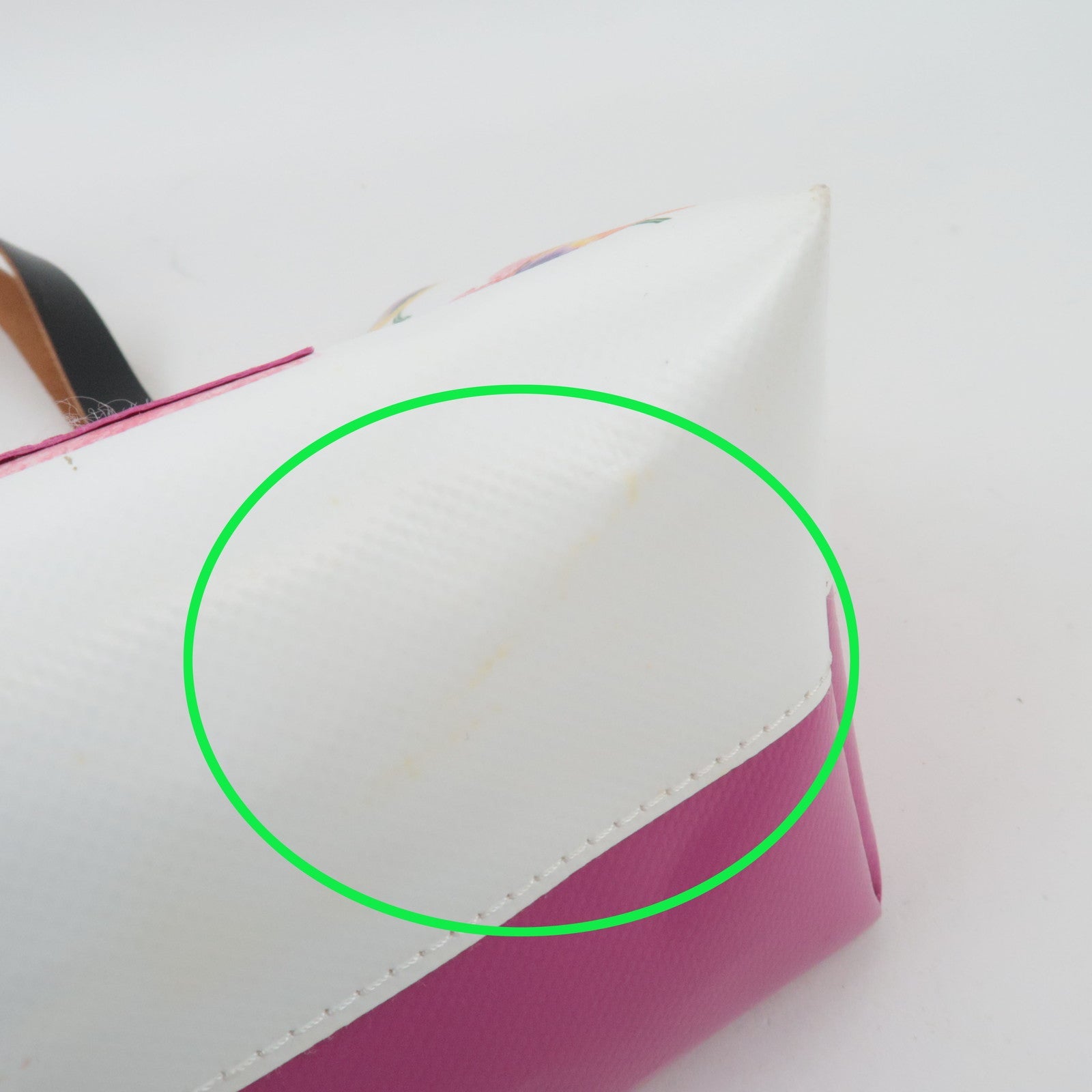 MARNI Flower Print PVC Leather Tote Bag Multicolor