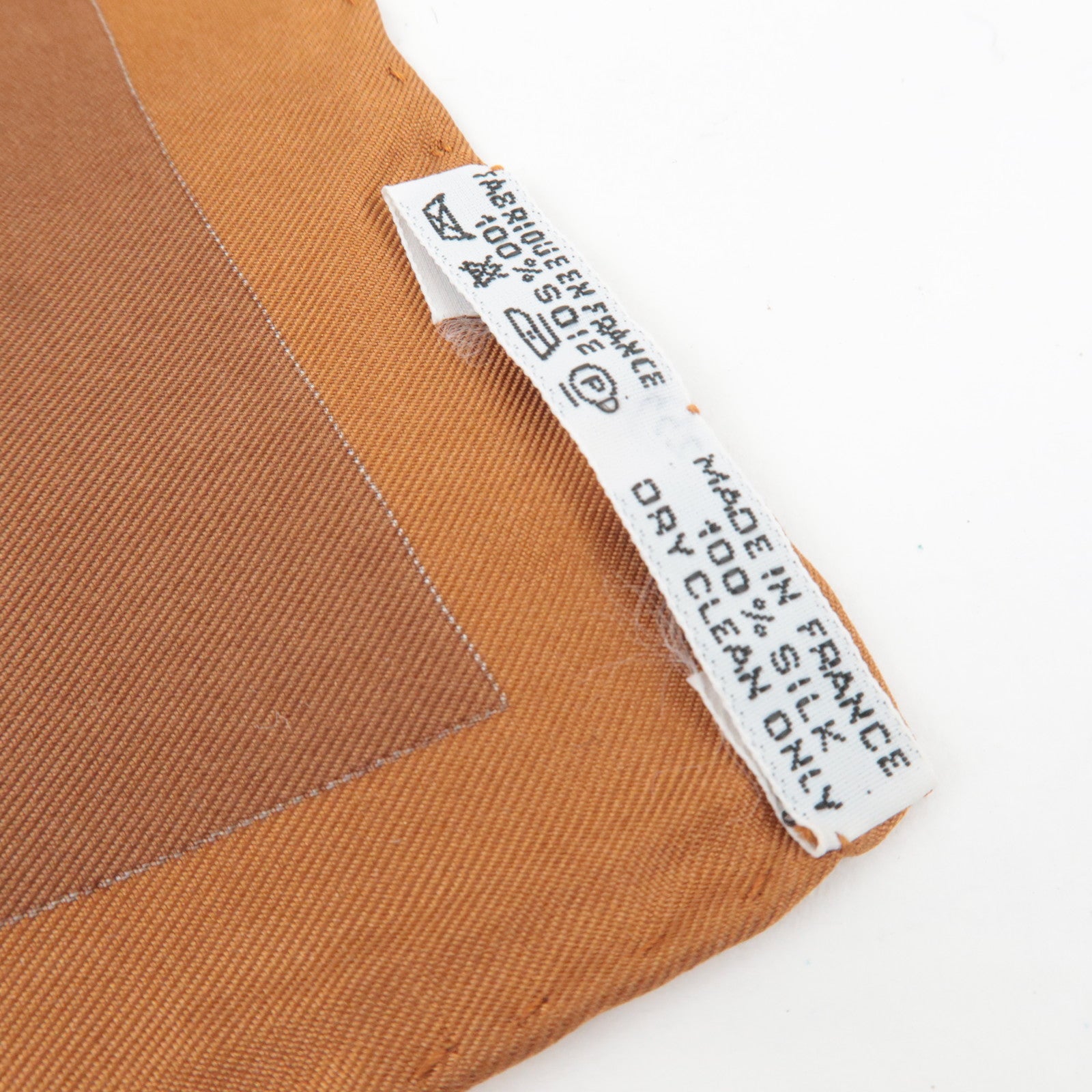 HERMES Carre 90 Scarf PARURES DES SABLES 100% Silk Ivory Brown