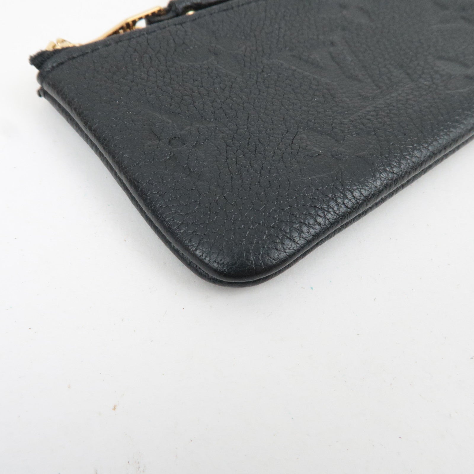 Louis Vuitton Monogram Empreinte Pochette Cles Coin Case Noir M80879 CT1244 *Dust bag
