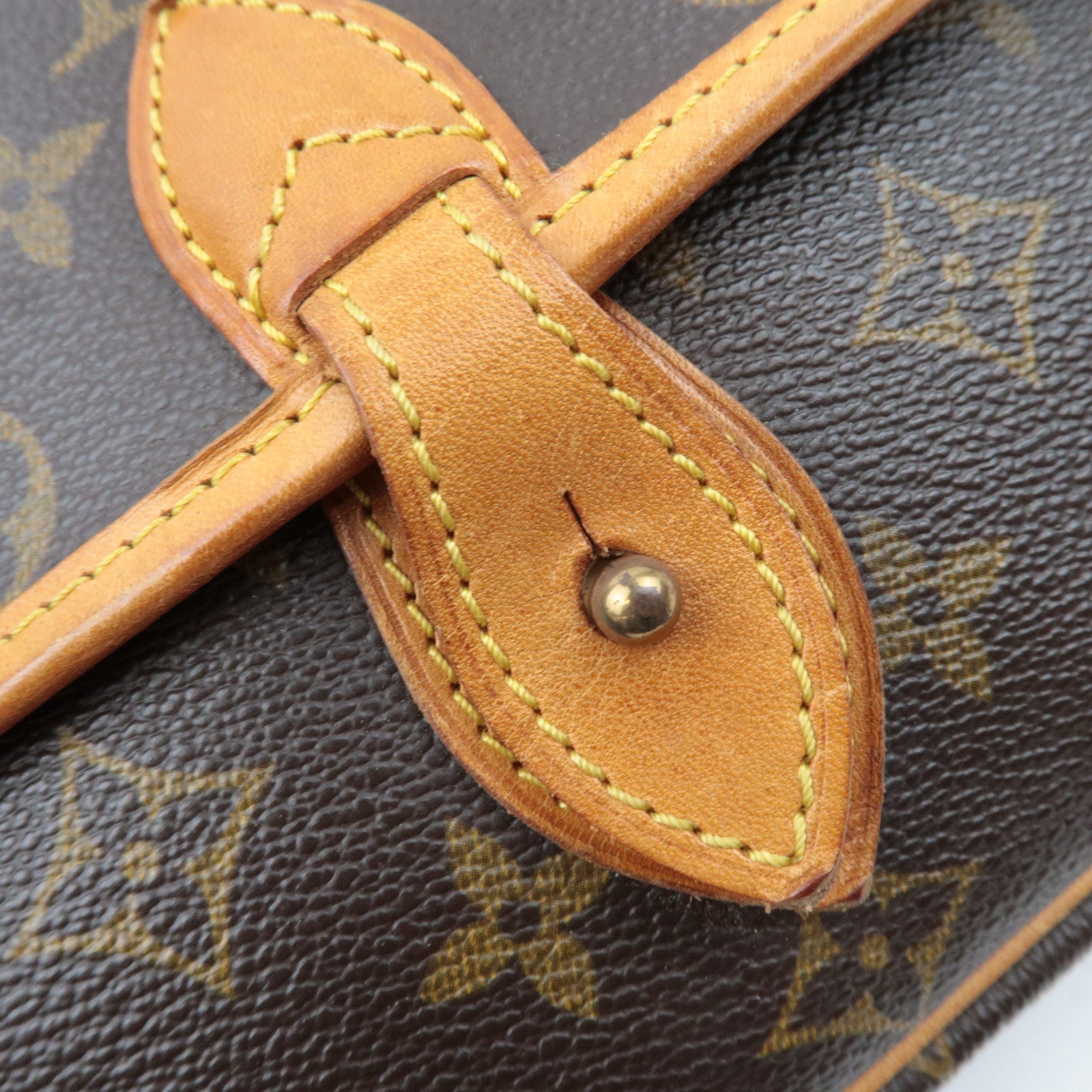 Louis Vuitton Monogram Gibeciere PM Shoulder Bag M42248 AR1913