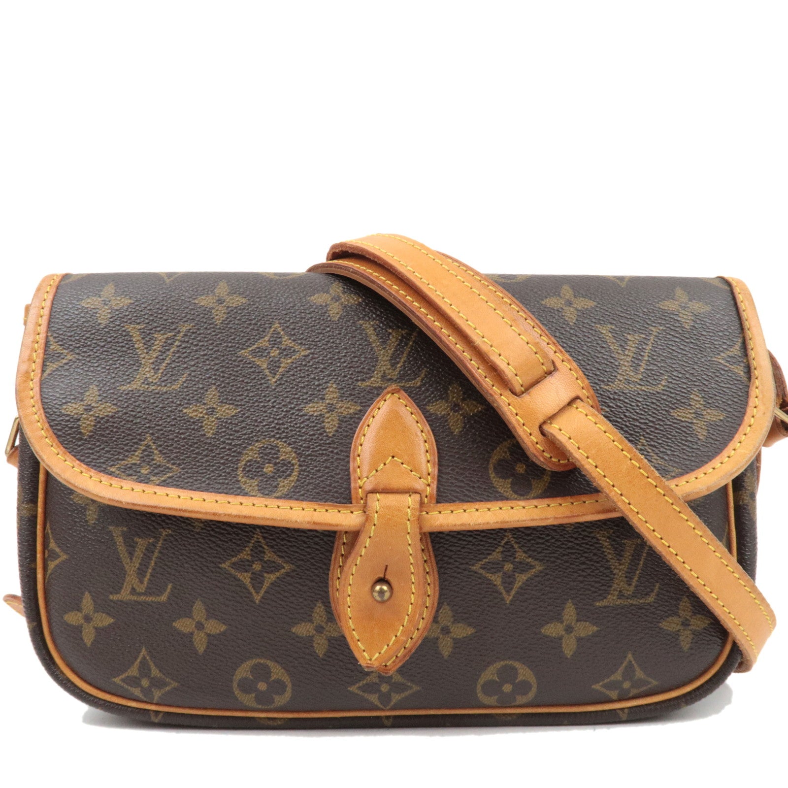 Louis Vuitton Monogram Gibeciere PM Shoulder Bag M42248 AR1913 83272