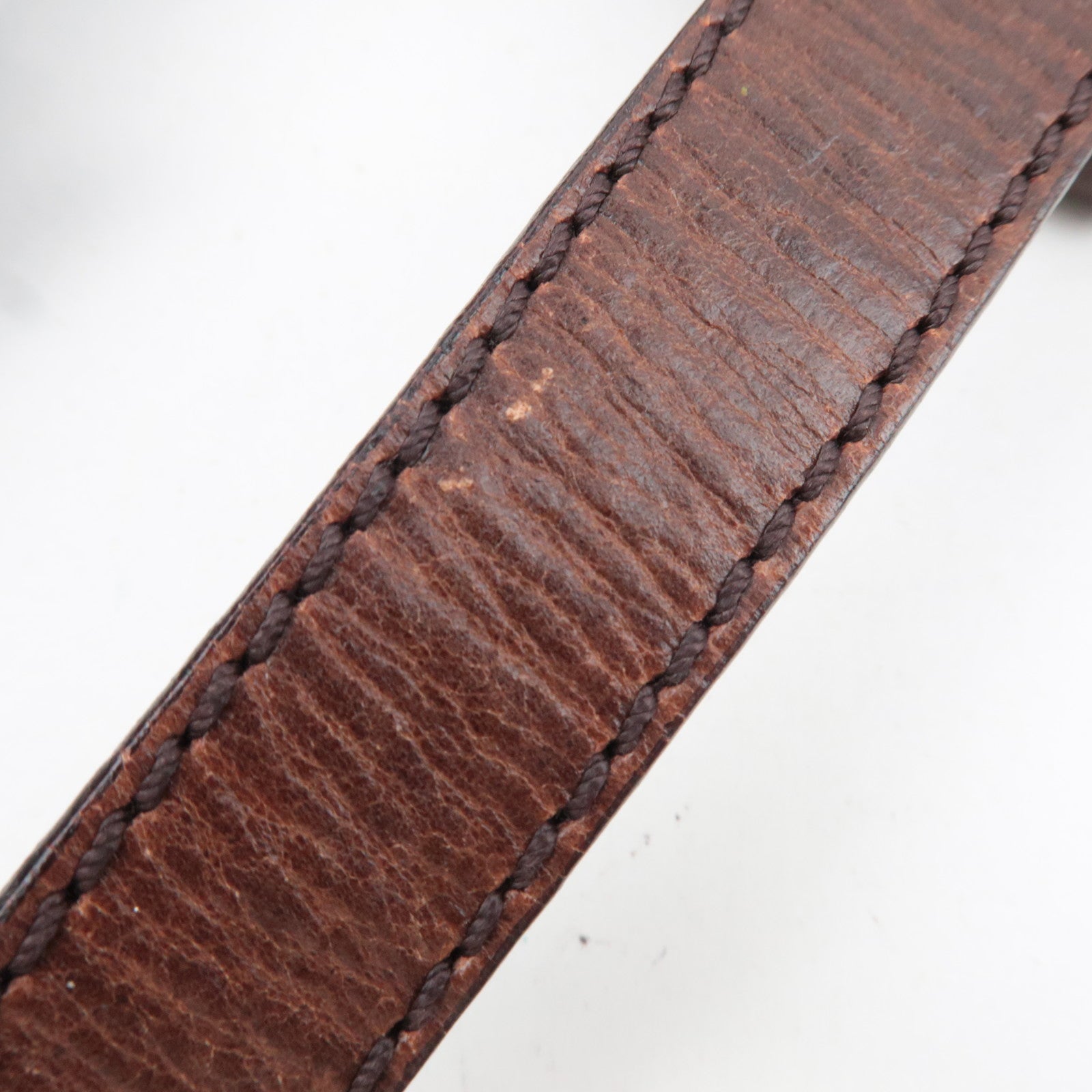 FENDI Zucchino Canvas Leather Tote Bag Beige Brown 8BH161