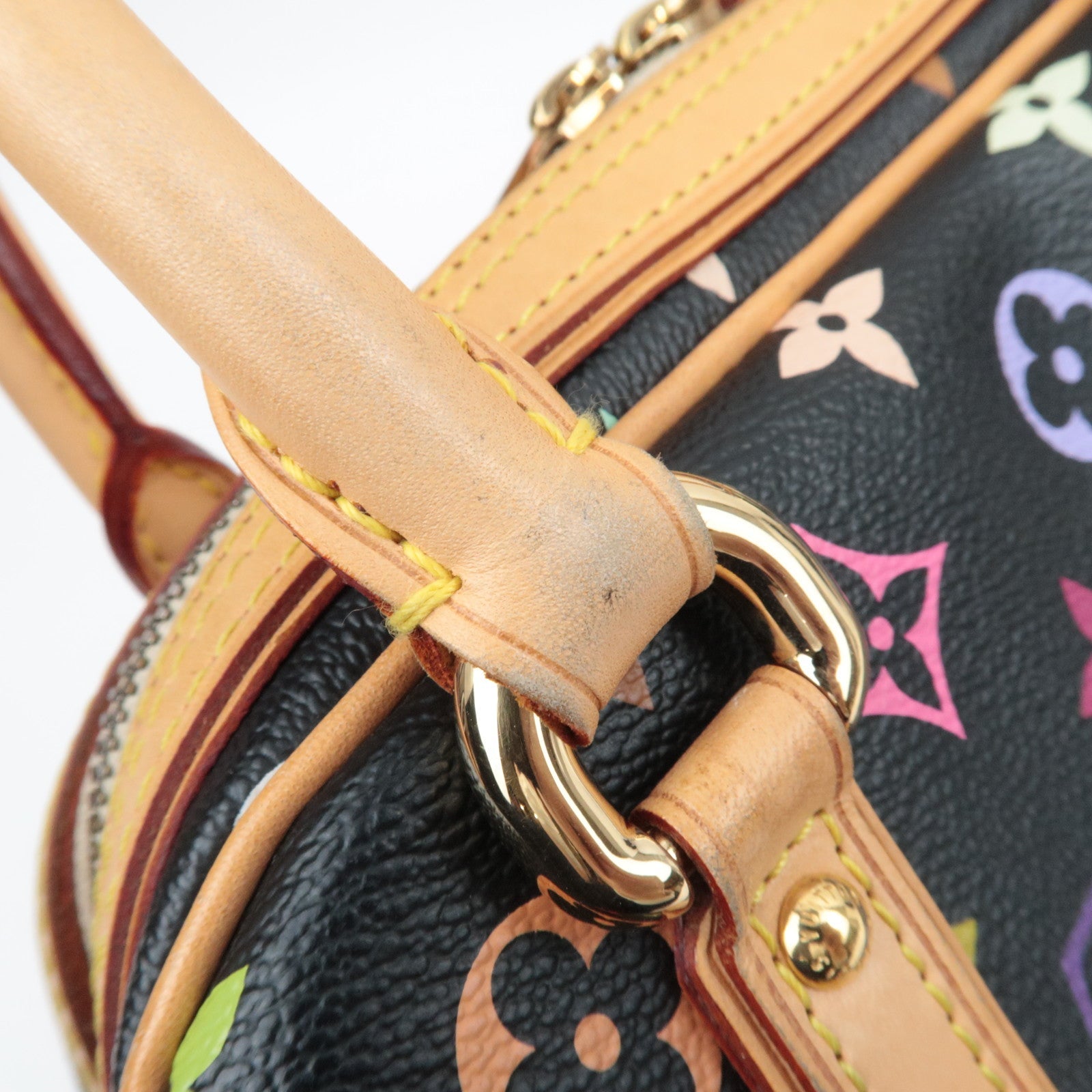 Louis Vuitton Monogram Multicolor Priscilla Leather Handbag Noir M40097 SP1016 *Dust bag