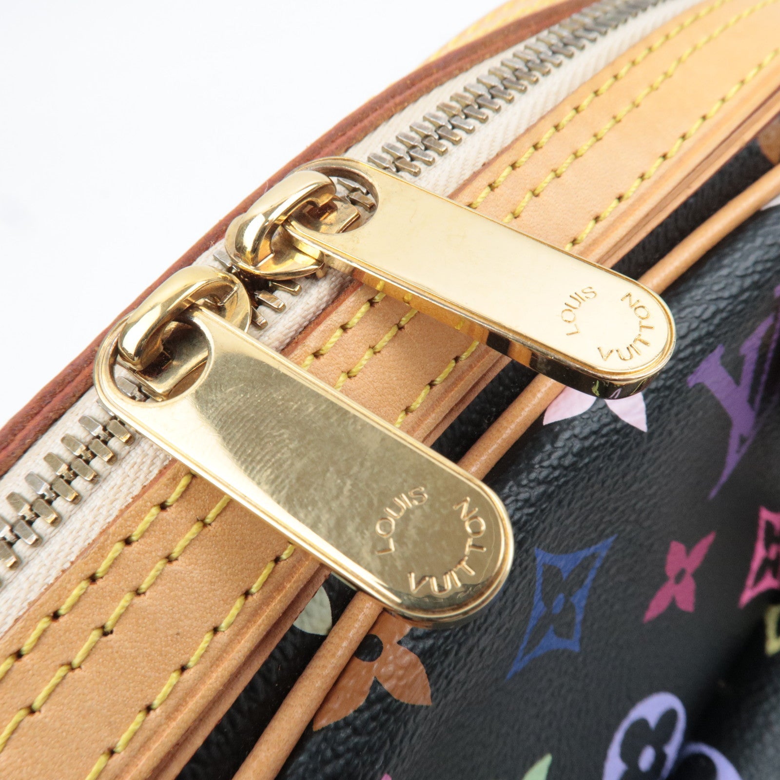 Louis Vuitton Monogram Multicolor Priscilla Leather Handbag Noir M40097 SP1016 *Dust bag