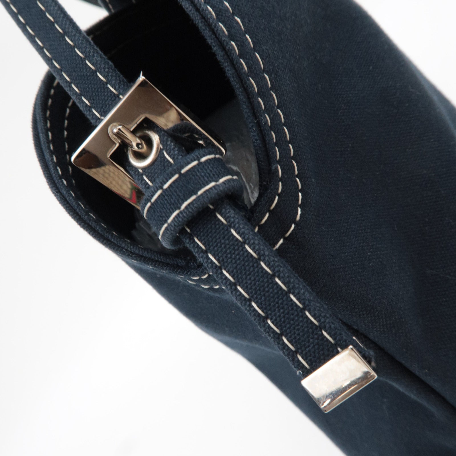 FENDI Canvas Shoulder Bag Navy *Dust bag