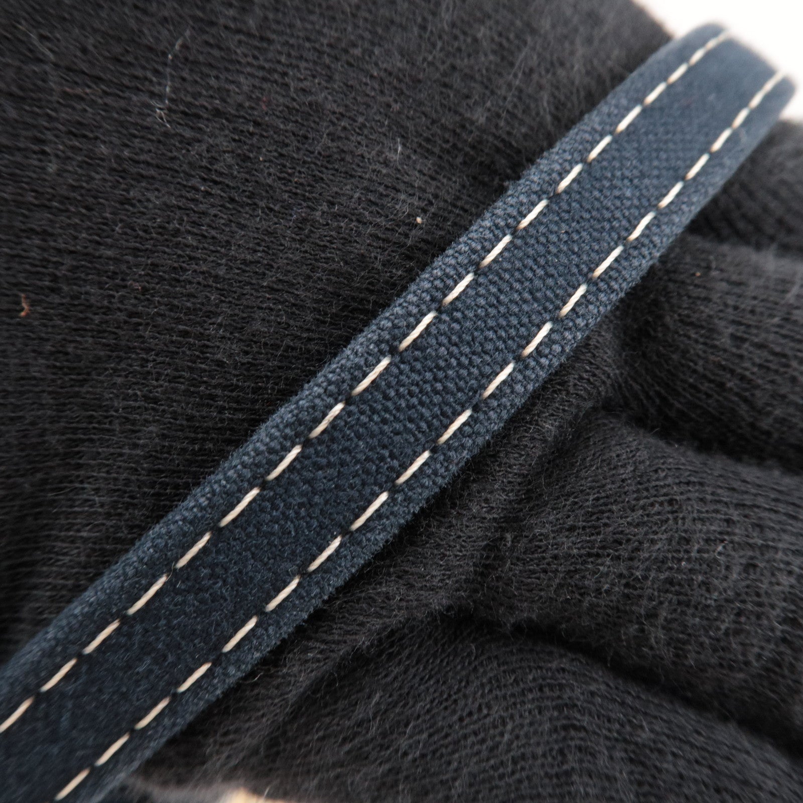 FENDI Canvas Shoulder Bag Navy *Dust bag