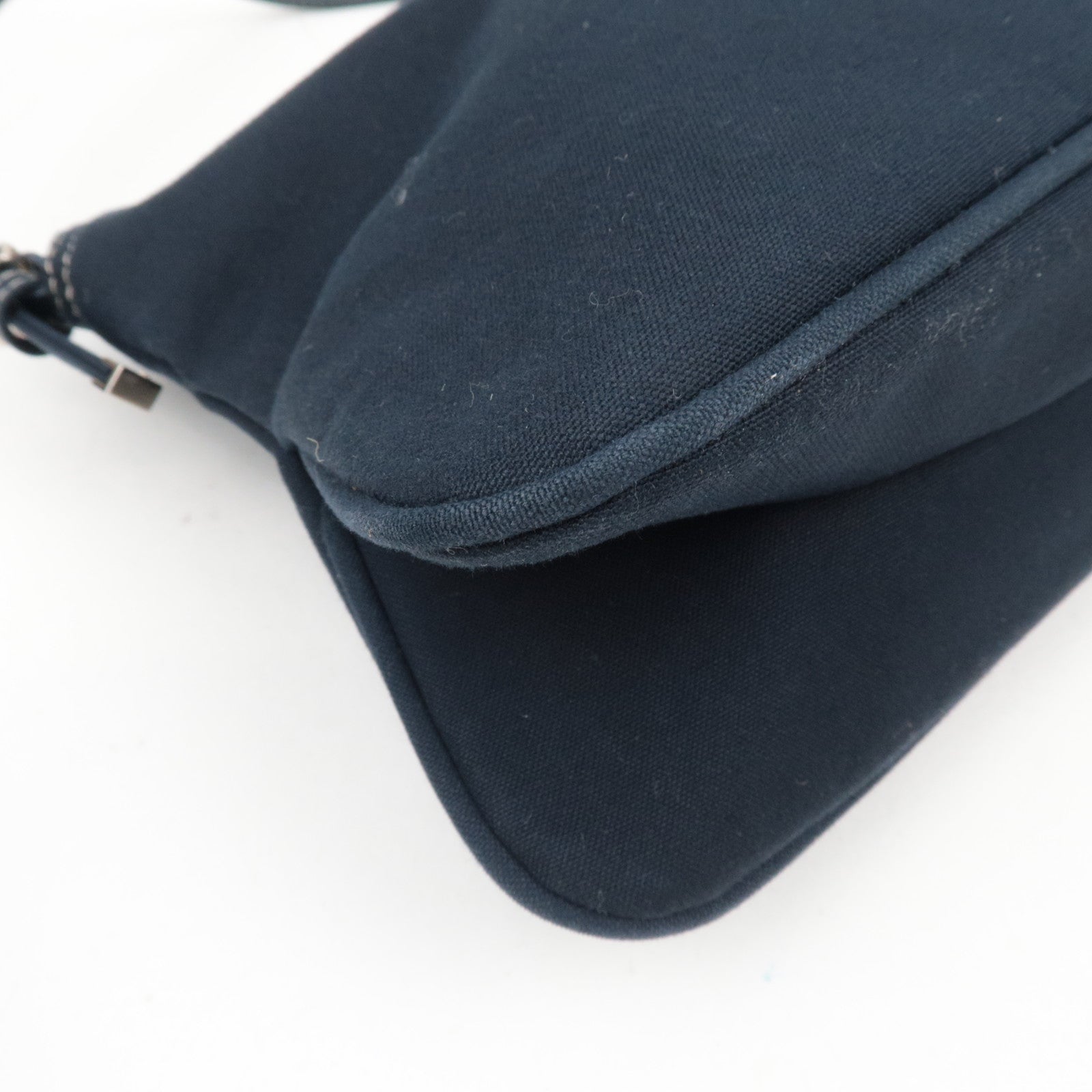 FENDI Canvas Shoulder Bag Navy *Dust bag