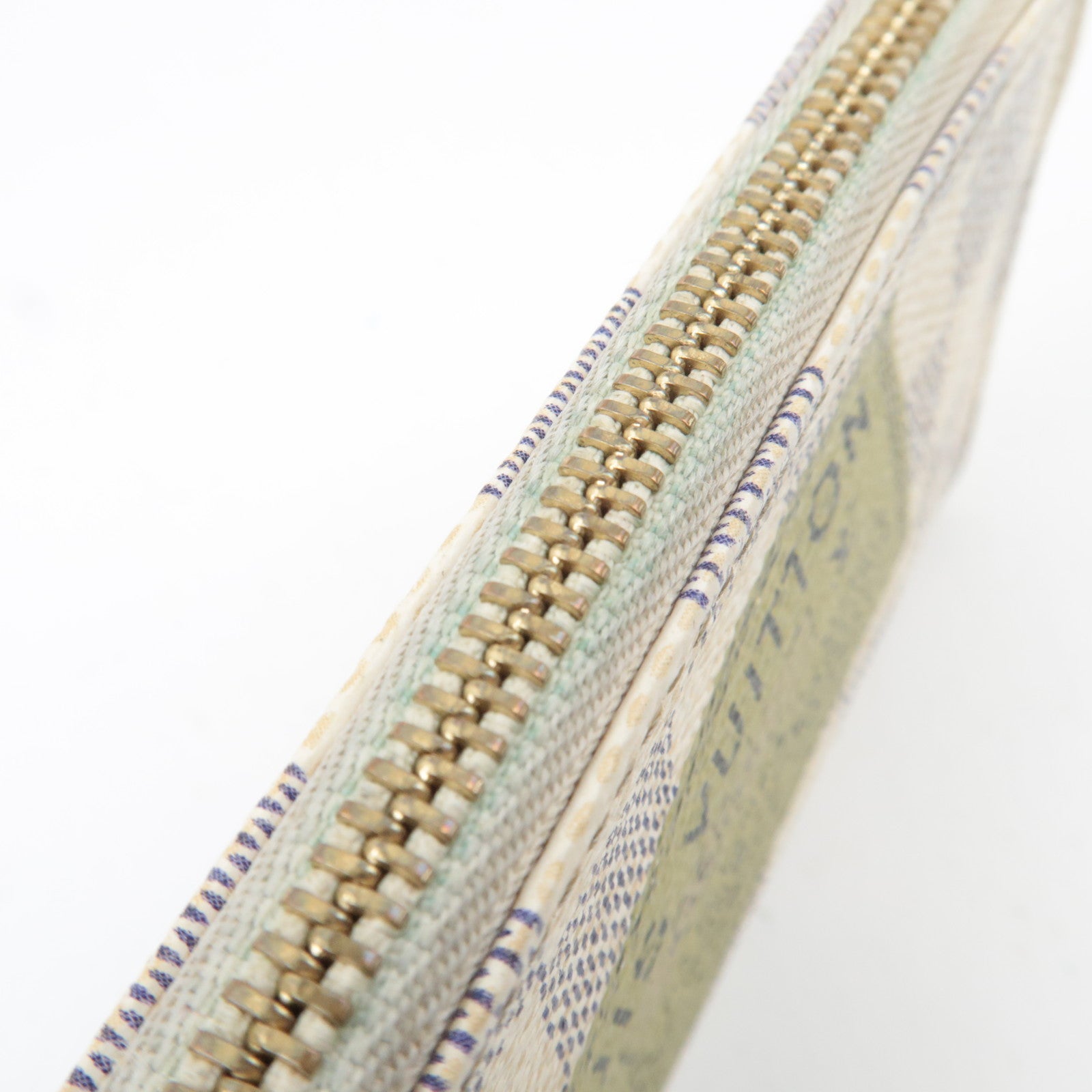 Louis Vuitton Damier Azur Label Collection Pochette Cles Coin Case Complice N63085 CT4039