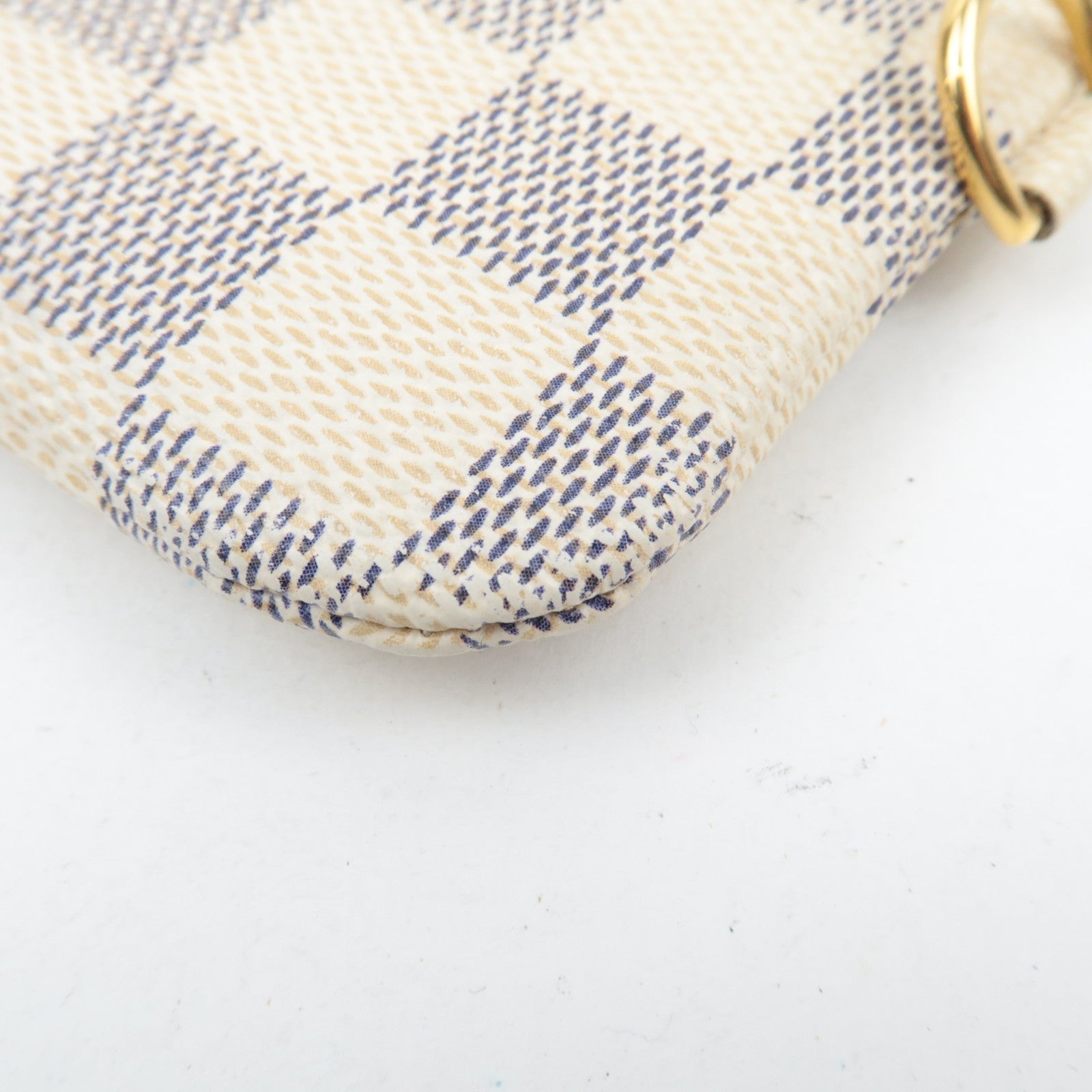 Louis Vuitton Damier Azur Label Collection Pochette Cles Coin Case Complice N63085 CT4039