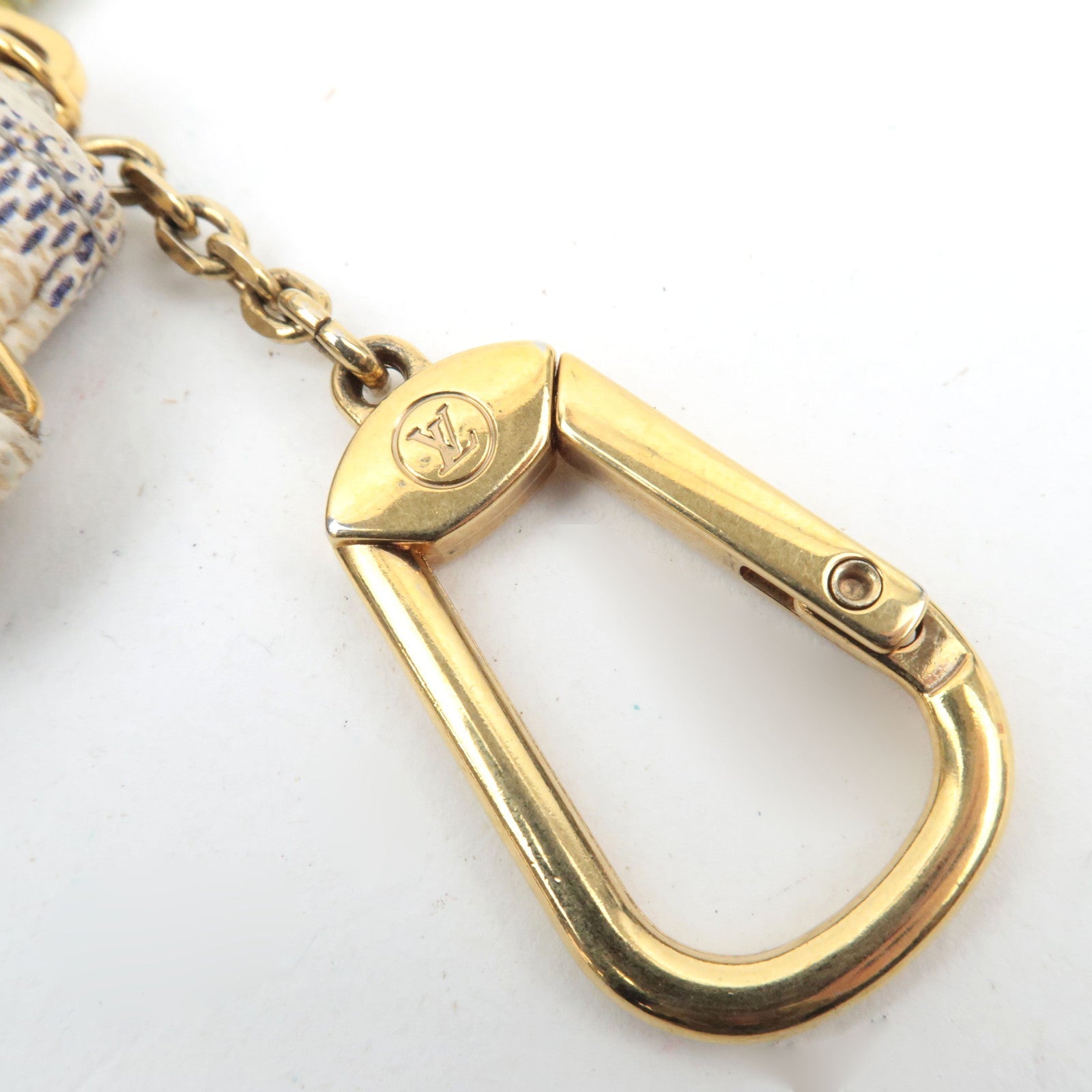 Louis Vuitton Damier Azur Label Collection Pochette Cles Coin Case Complice N63085 CT4039